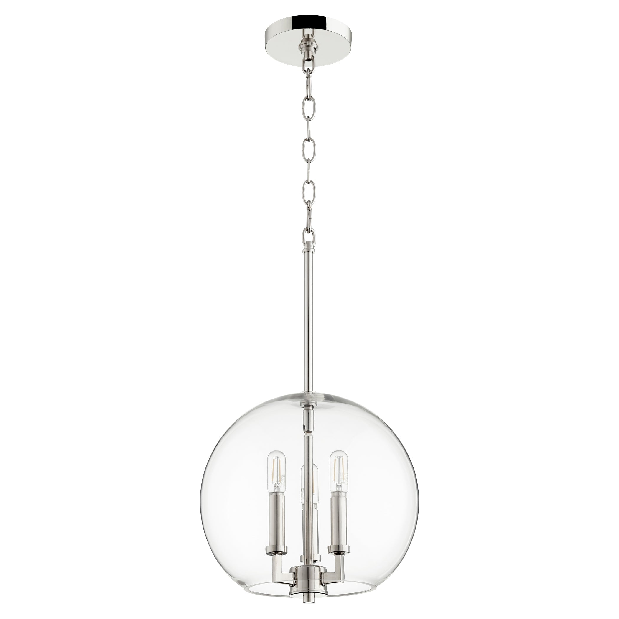 Quorum 873-3-62 Pendant - Polished Nickel