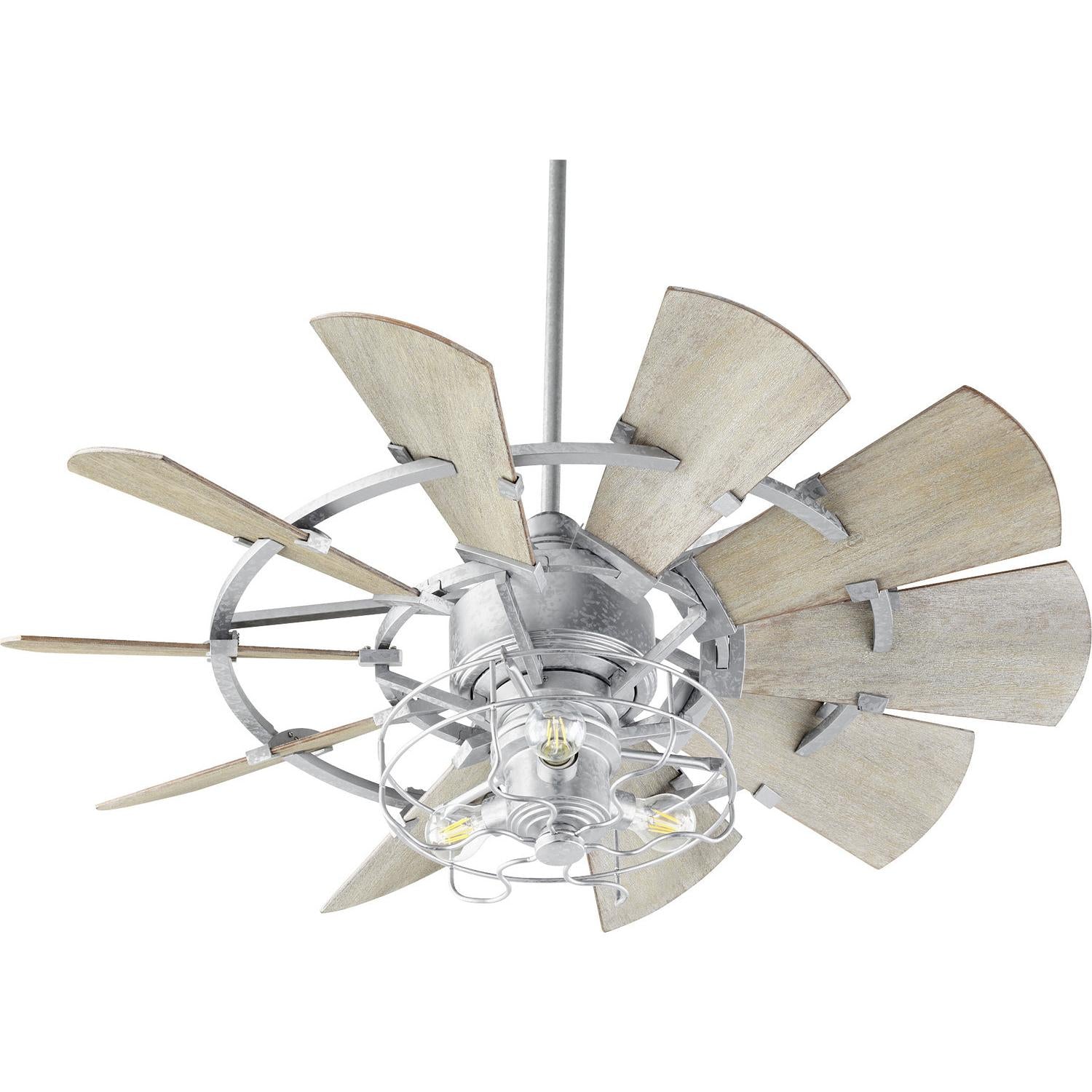 Quorum Windmill 94410-9 Ceiling Fan - Galvanized