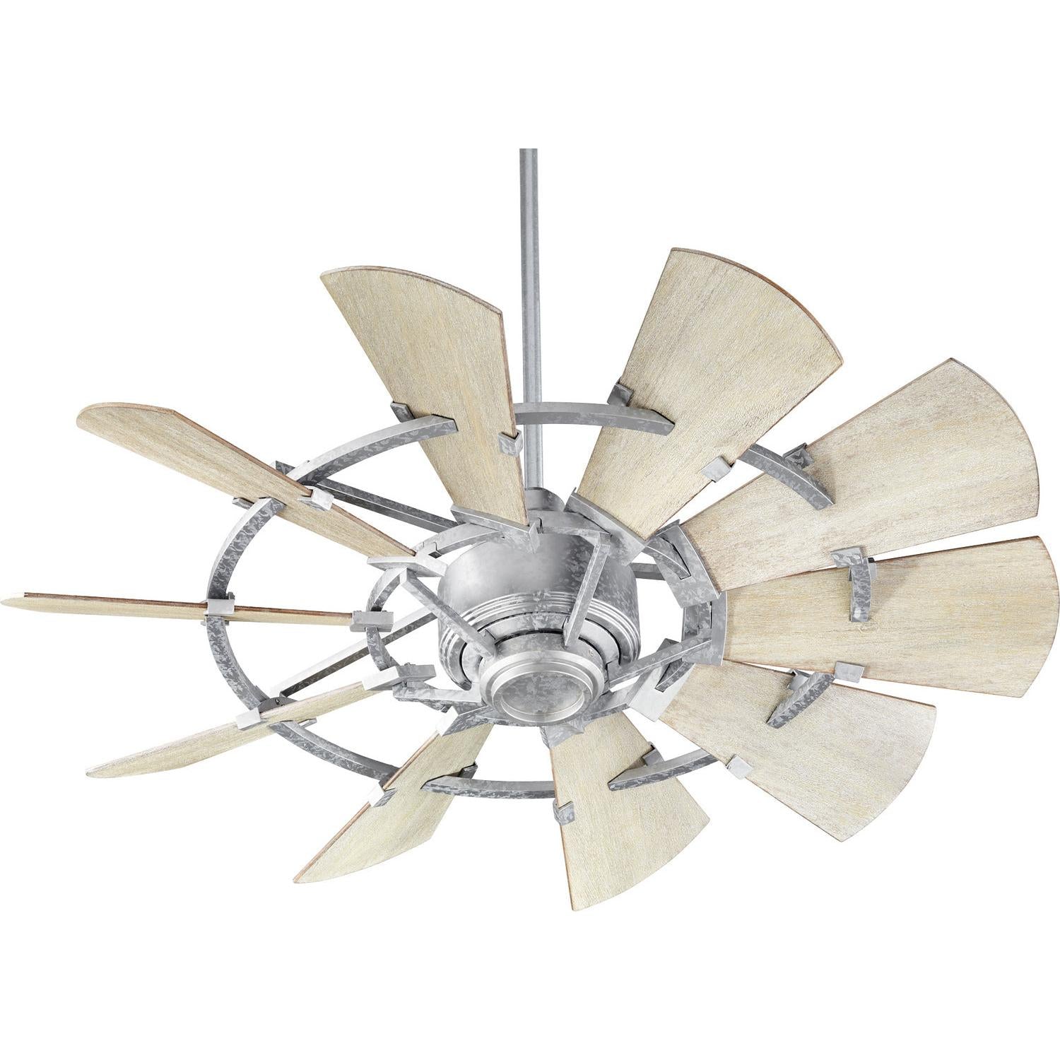 Quorum Windmill 94410-9 Ceiling Fan - Galvanized