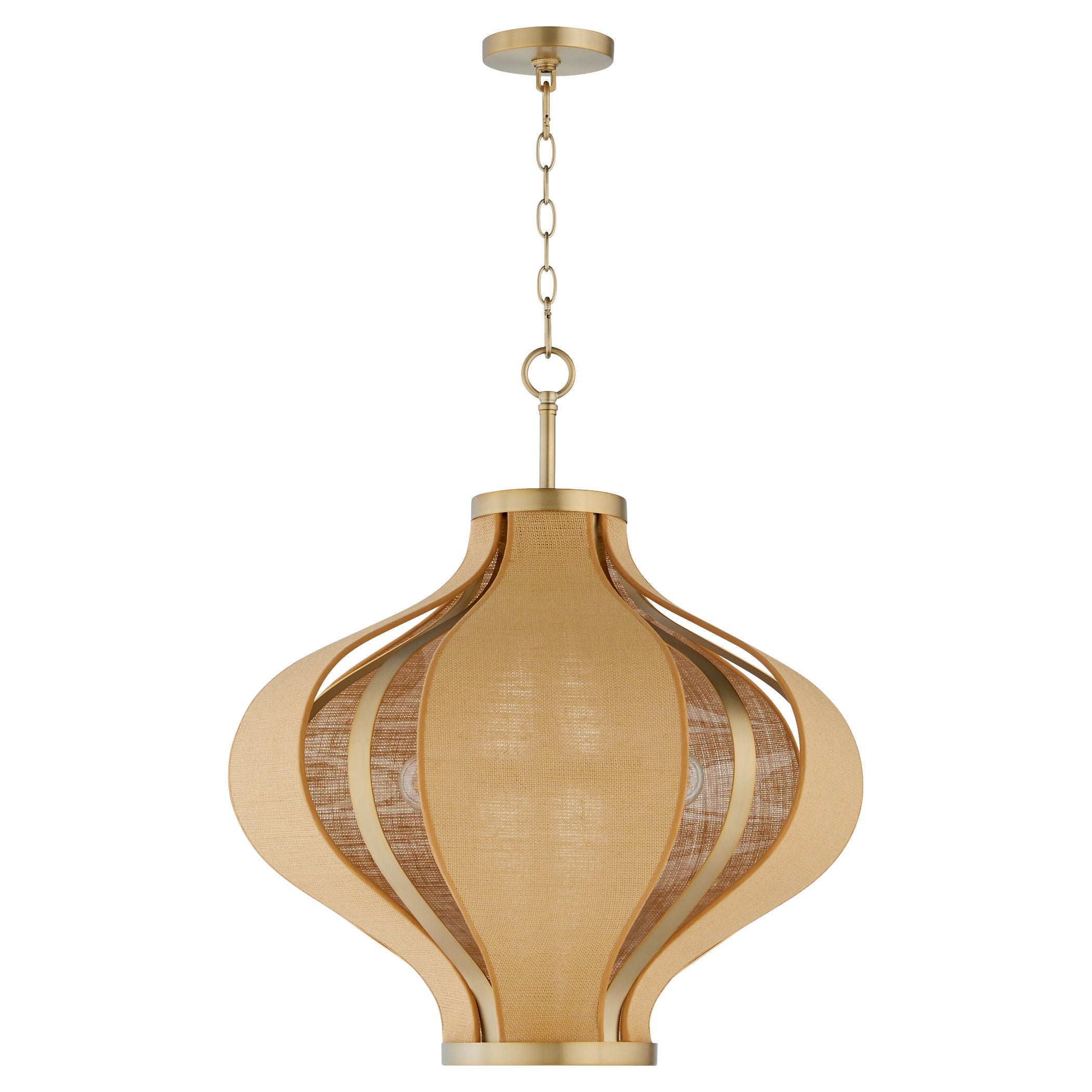 Quorum MONROE 892-3-80 Pendant - Aged Brass