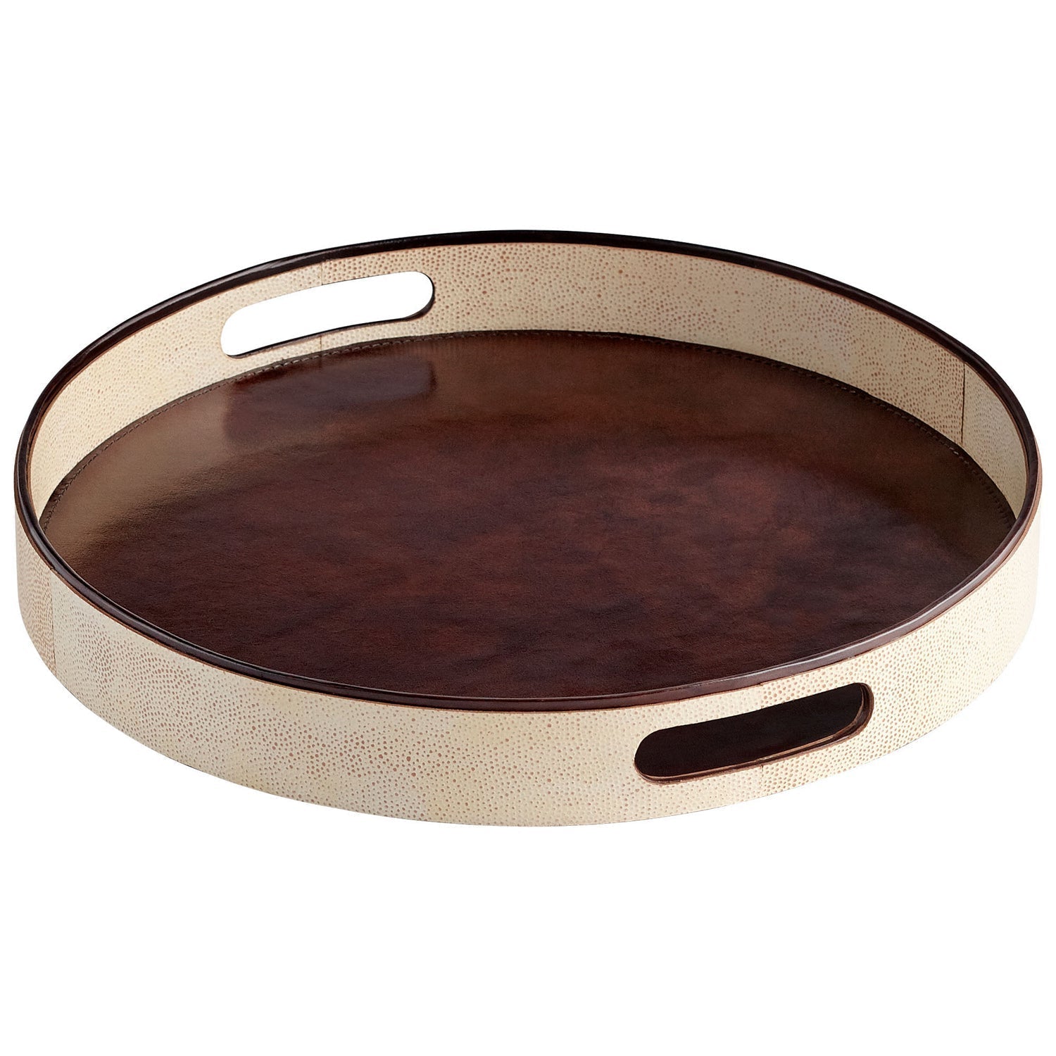 Cyan Design 10183 Marriot Tray - Beige And Brown - Large