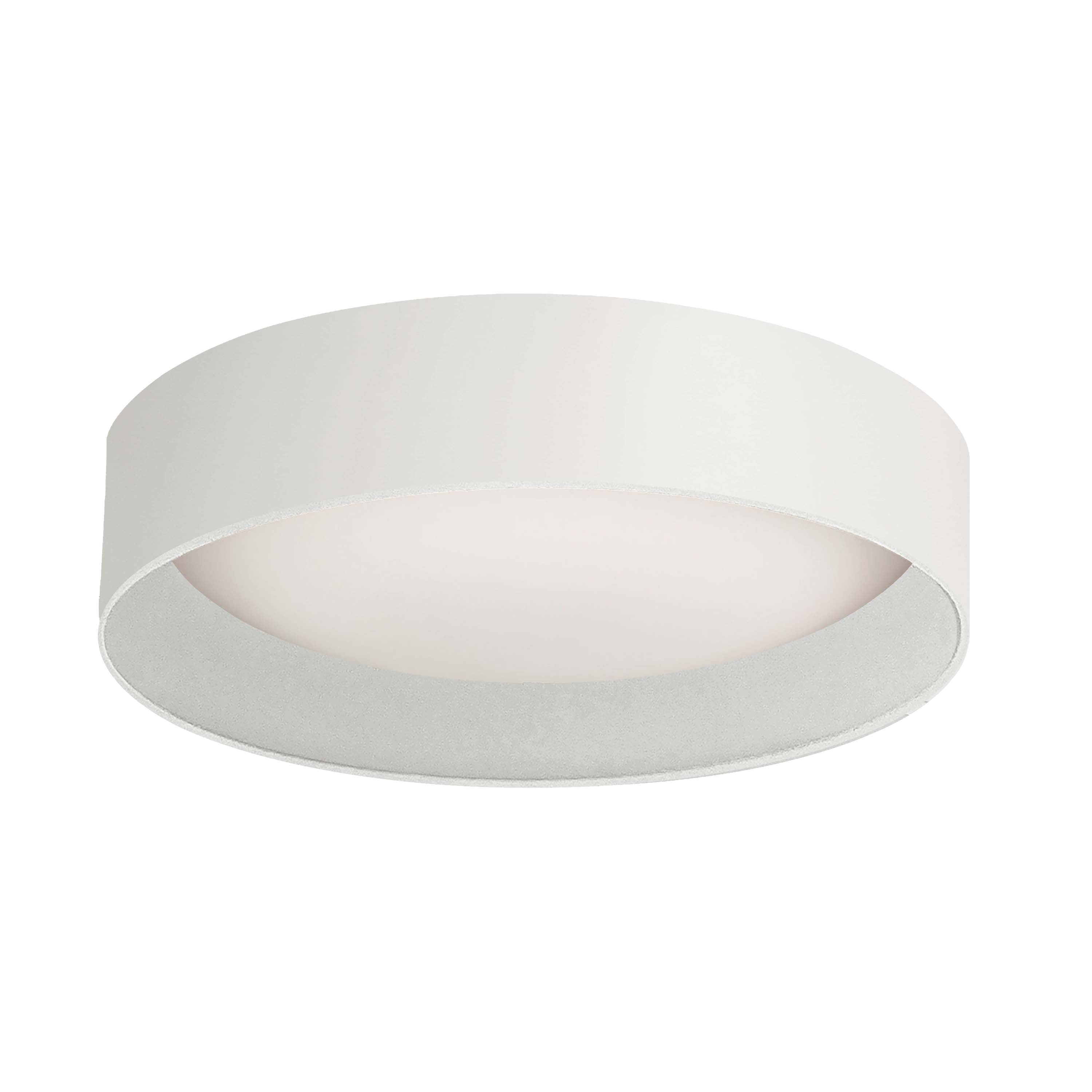 Dainolite CMN-1114LEDFH-MW 14W Flush Mount Matte White Metal Shade