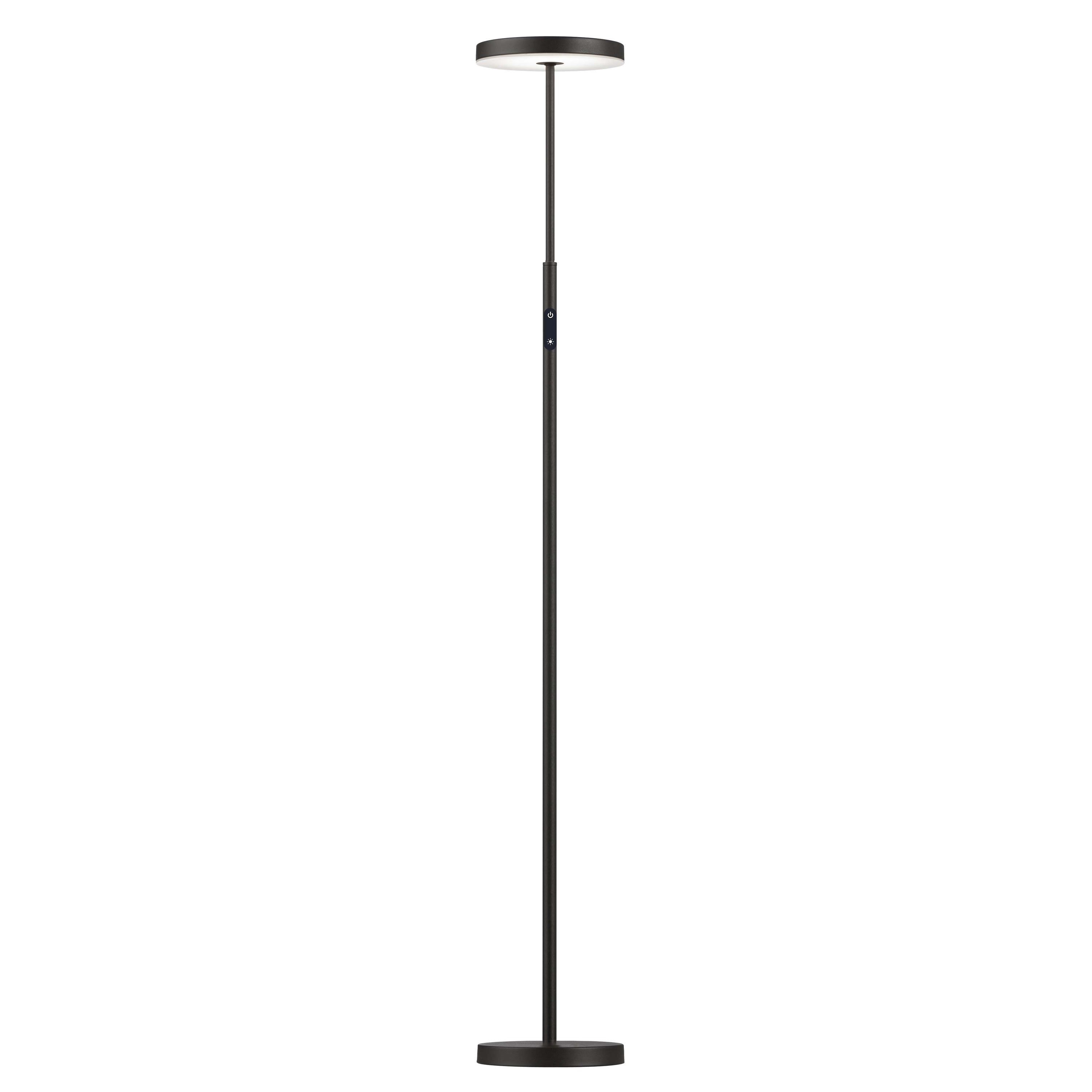 Dainolite FCE-5430LEDF-SB 30W Floor Lamp Sand Black with White Acrylic Diffuser