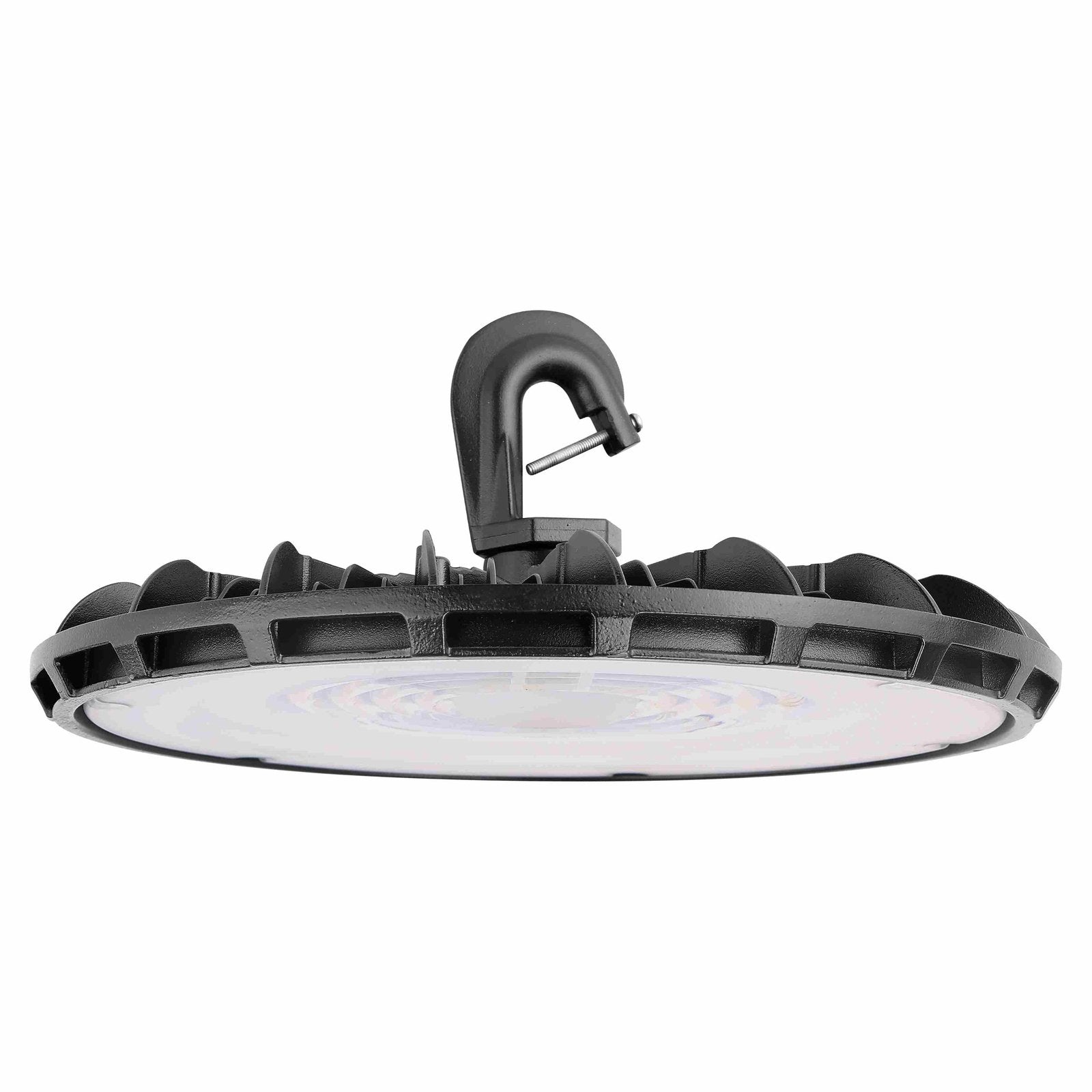 155W Round UFO LED High Bay Light Fixture 17400 Lumens 120VAC 5000K - Black