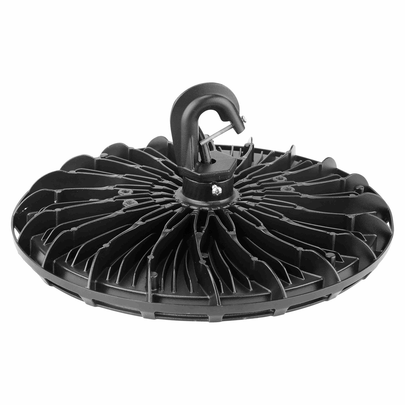 155W Round UFO LED High Bay Light Fixture 17400 Lumens 120VAC 5000K - Black