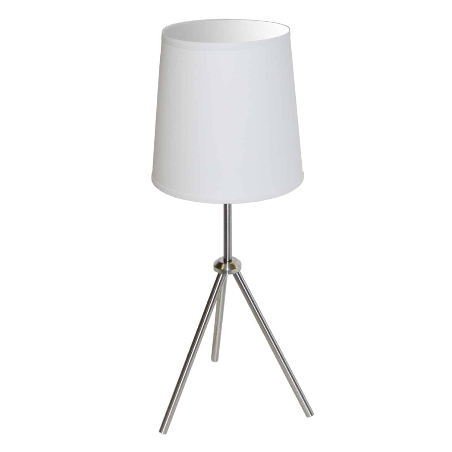 Dainolite OD3T-S-790-SC 1 Light 3 Leg Drum Table Fixture w/White Shade