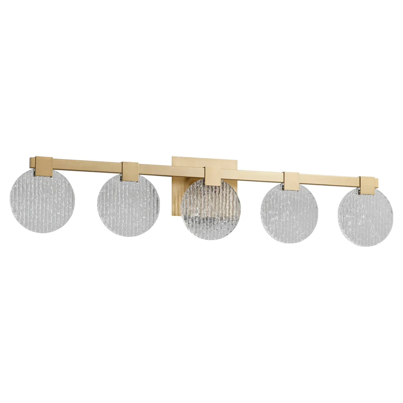 Oxygen AXIOM 3-5054-40 Five Light CCT Vanity Light Fixture - Aged Brass