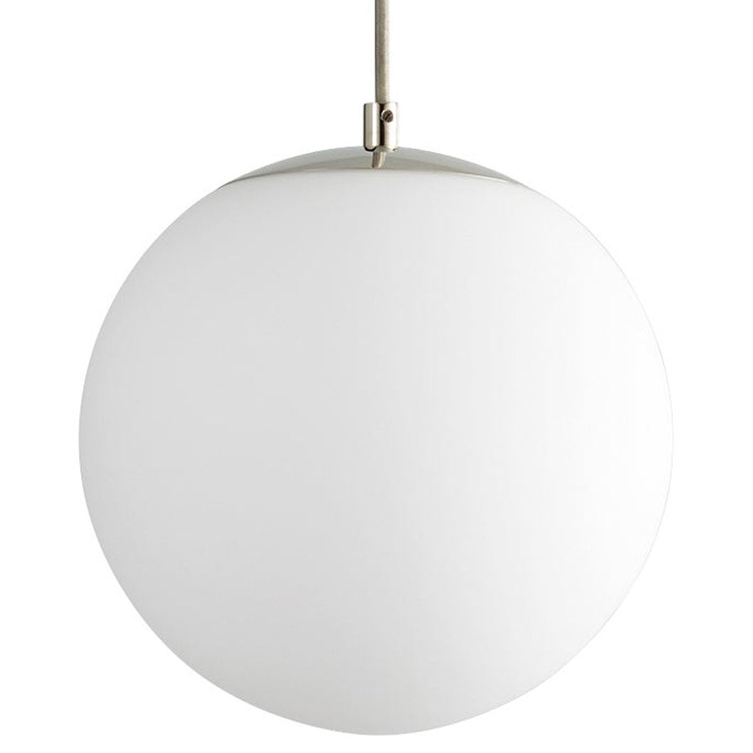 Oxygen Luna 3-672-24 Glass Pendant Light 10 Inch - Satin Nickel