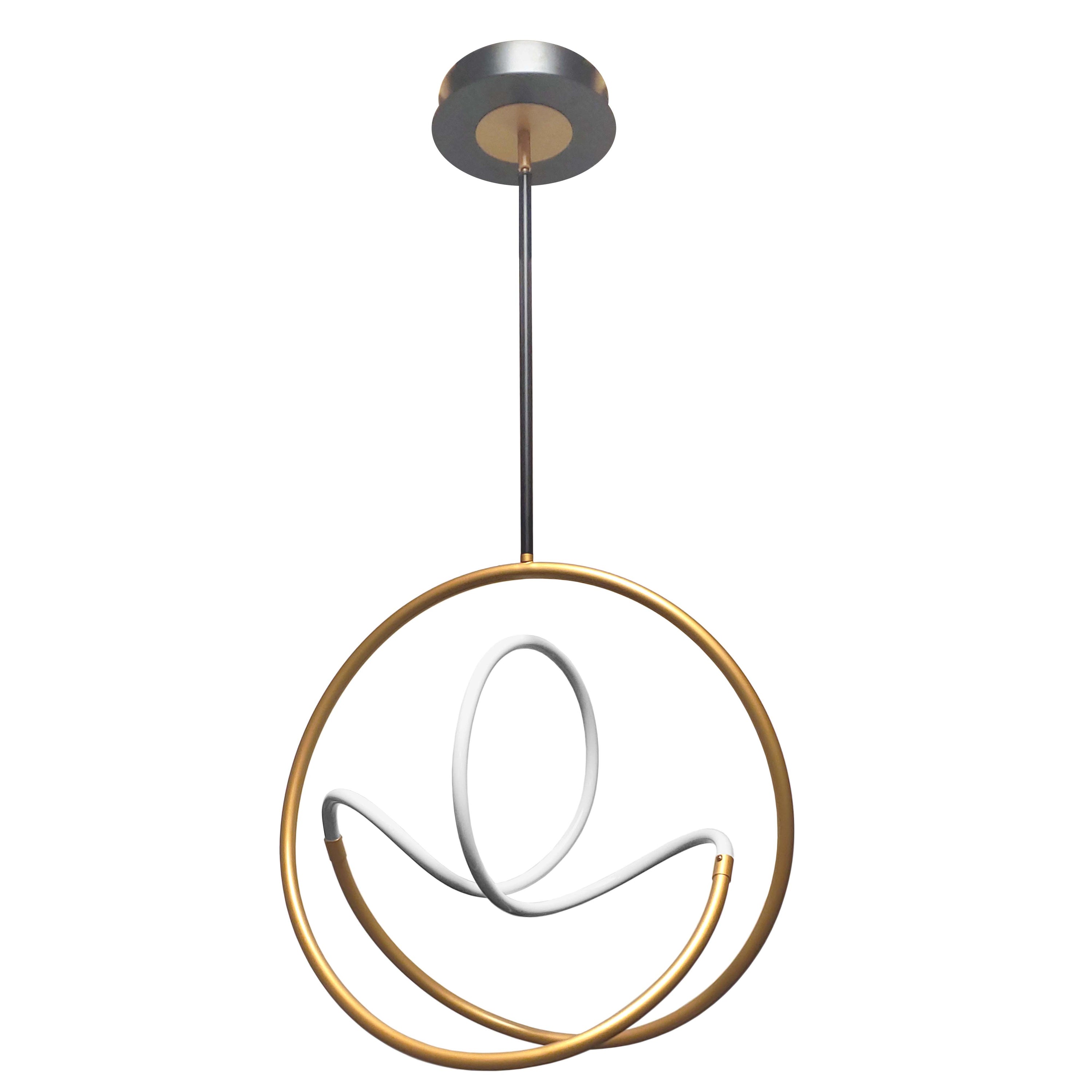 Dainolite RYN-2427LEDP-GLD-MB 27.8W Pendant Gold & Matte Black