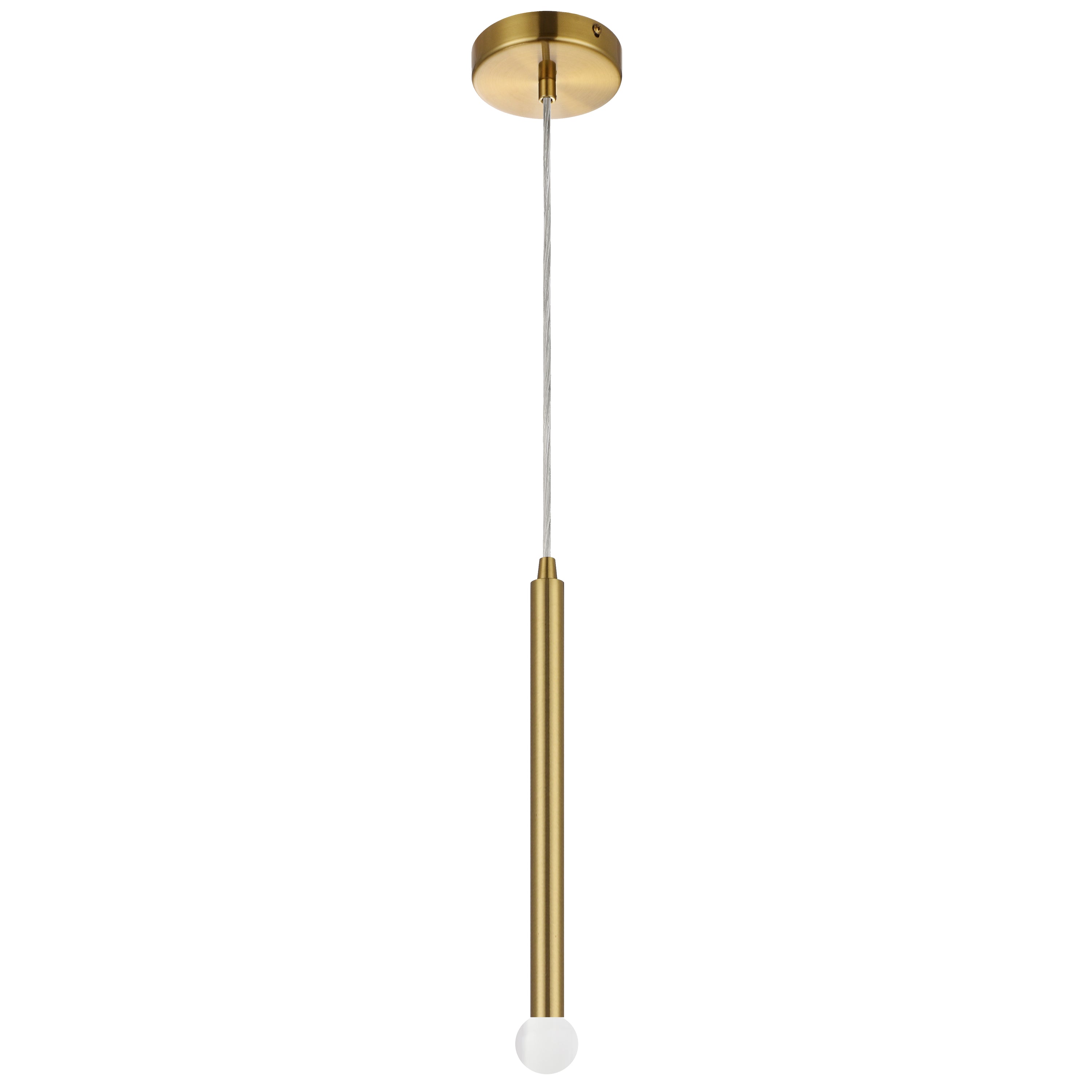 Dainolite SNY-121P-AGB 1 Light Incandescent Pendant Aged Brass