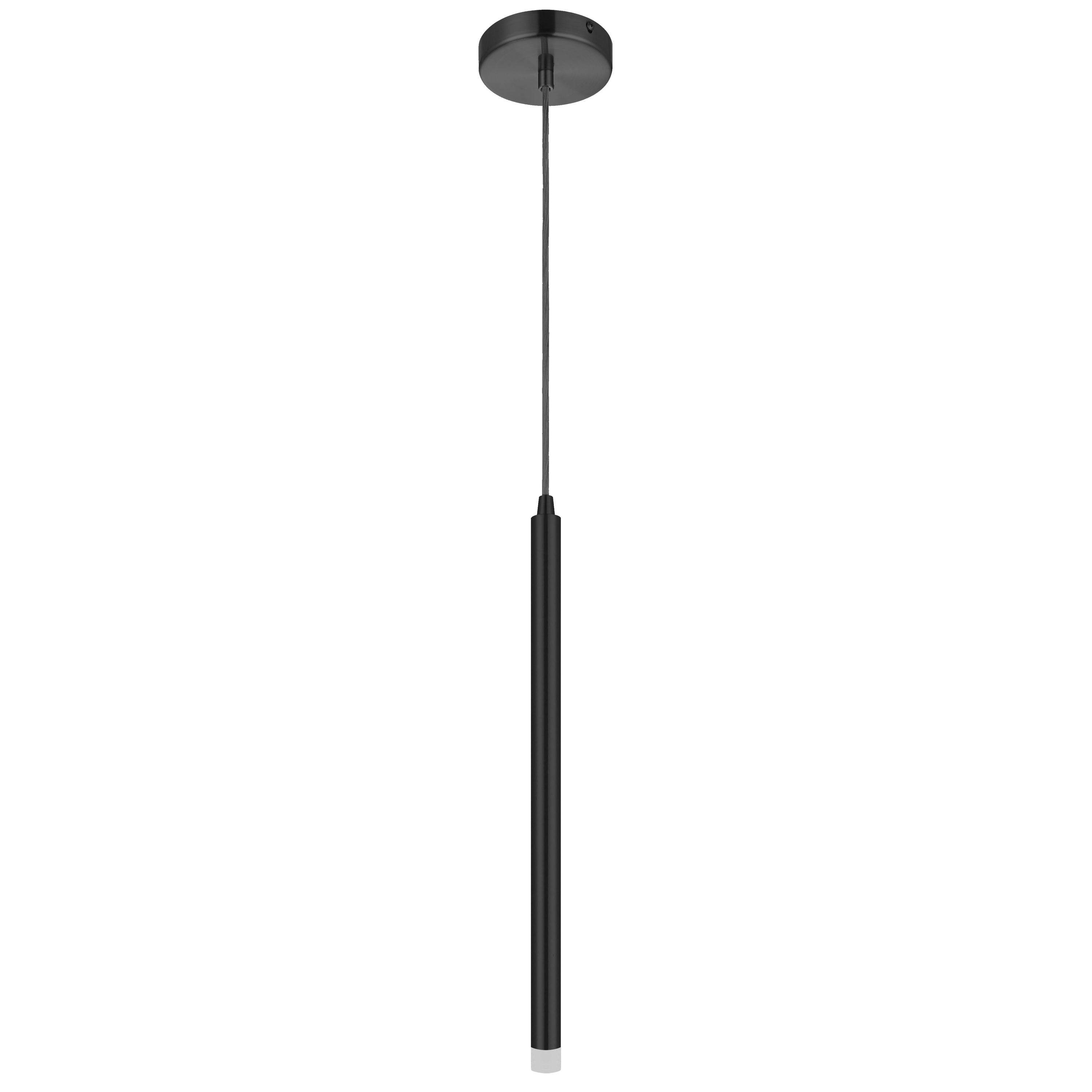 Dainolite SNY-183LEDP-MB 3W Pendant Matte Black with Frosted Acrylic Diffuser