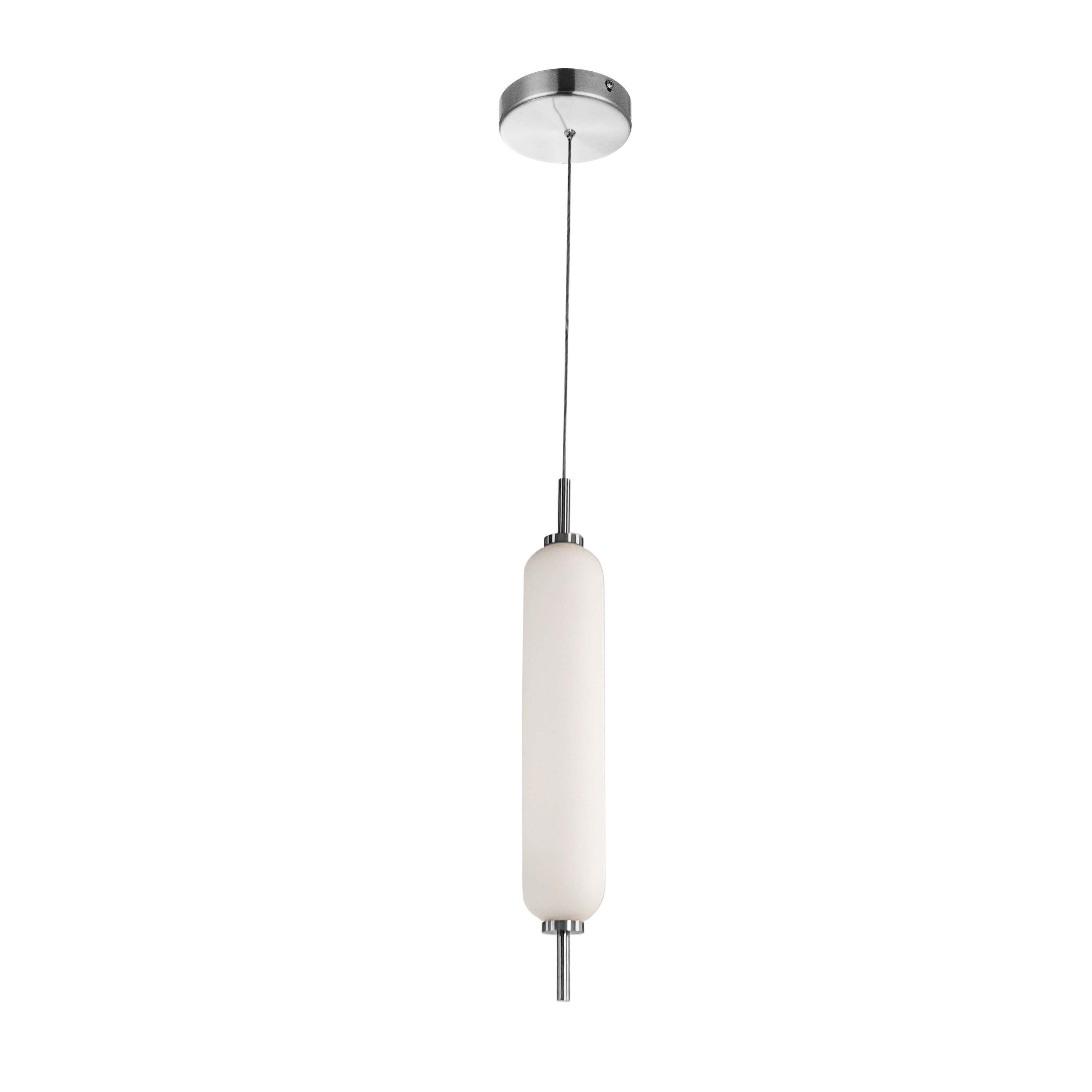 Dainolite TYA-141LEDP-PC 10W Pendant Polished Chrome with White Opal Glass