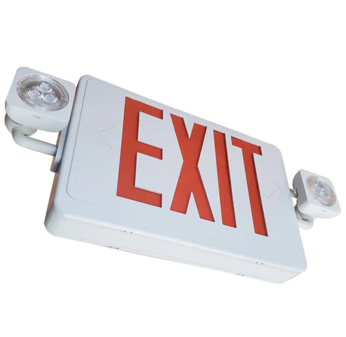 LED Exit Sign Emergency Light Combo