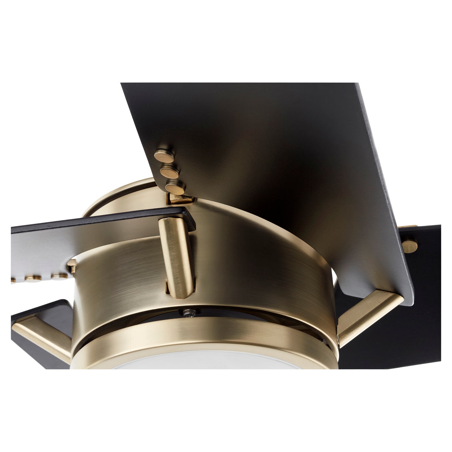 Quorum Axis 26544-80 Ceiling Fan - Aged Brass