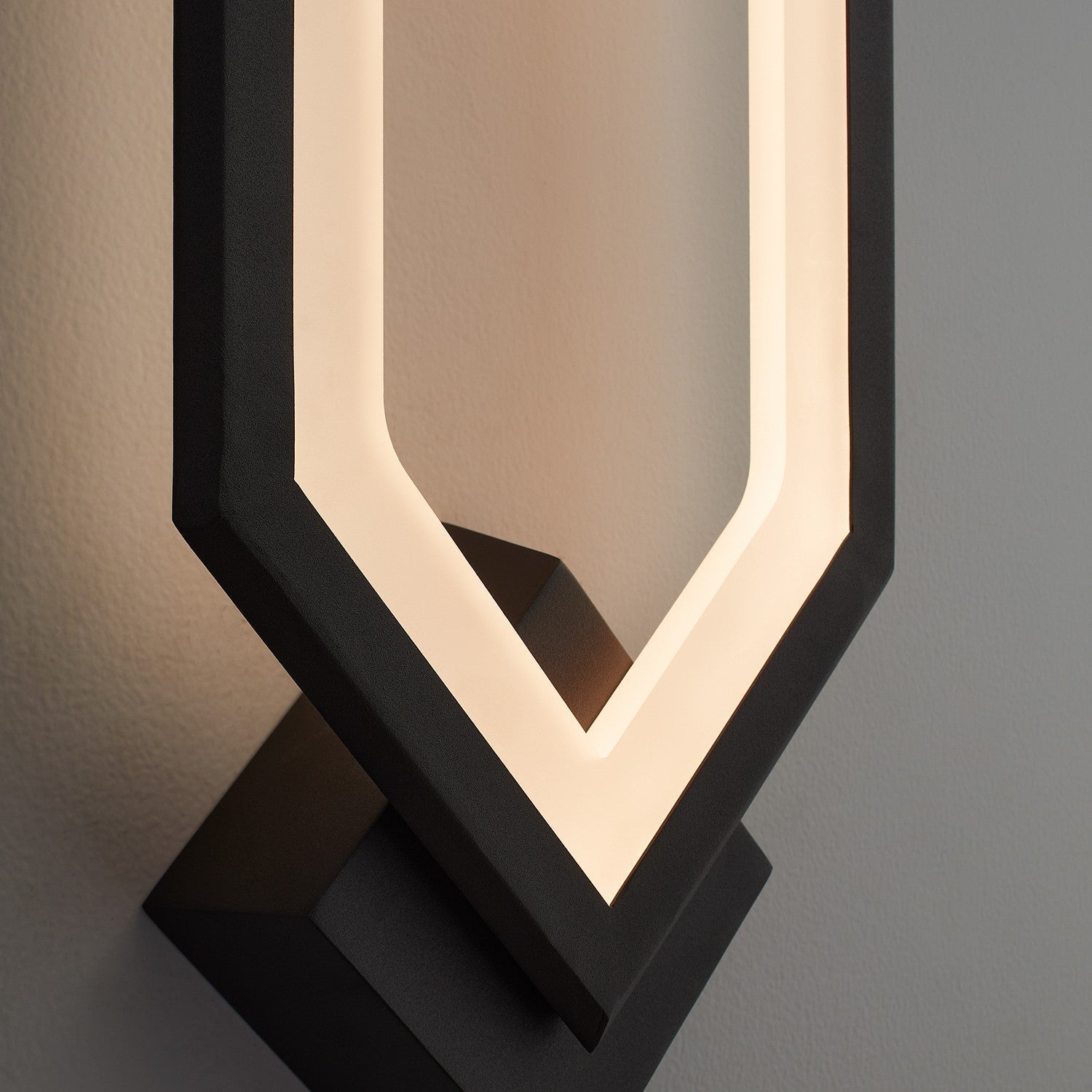 Oxygen Aegis 3-59-15 Contemporary Modern LED Wall Sconce Light - Black