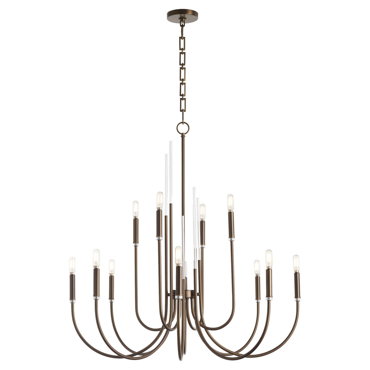 Quorum Summit 6223-12-81 Chandelier - Dark Brass