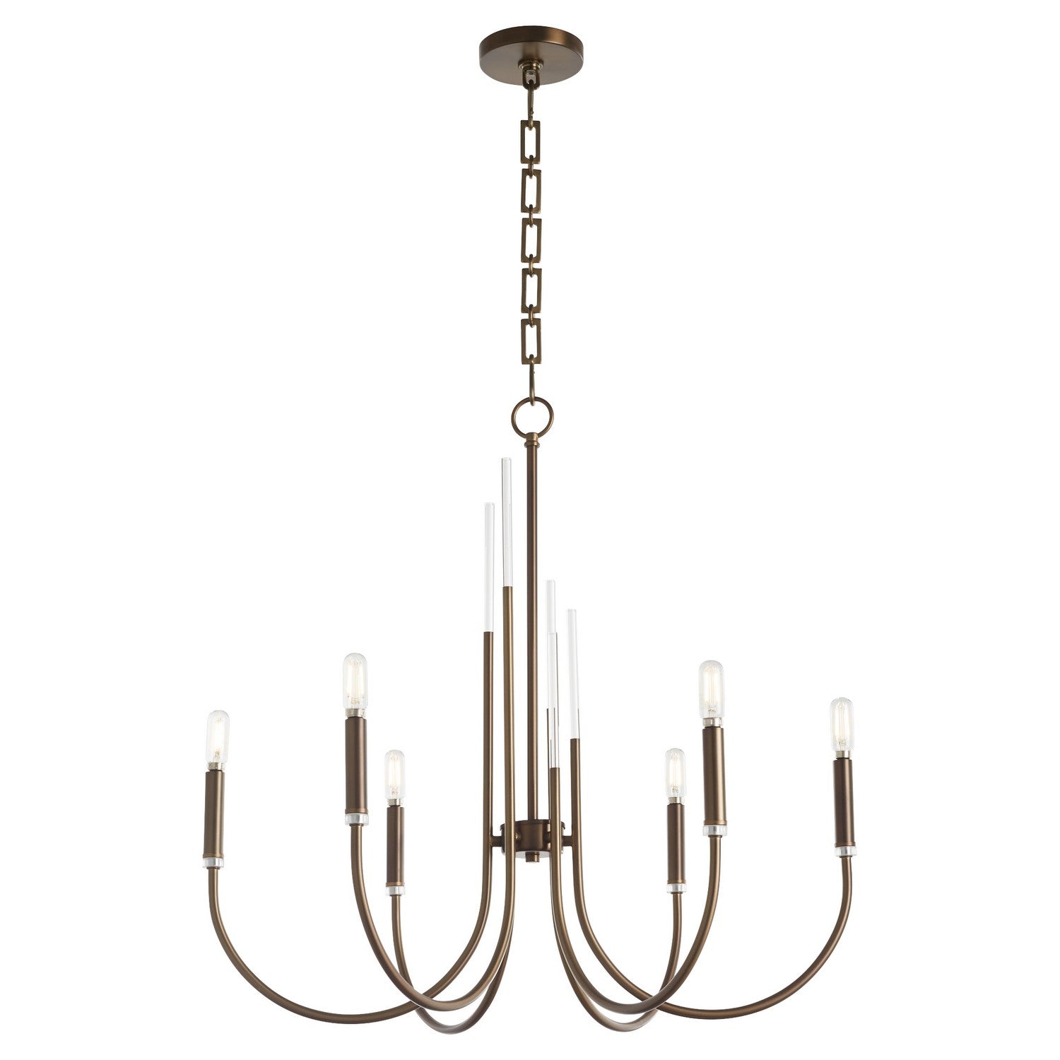 Quorum Summit 6223-6-81 Chandelier - Dark Brass
