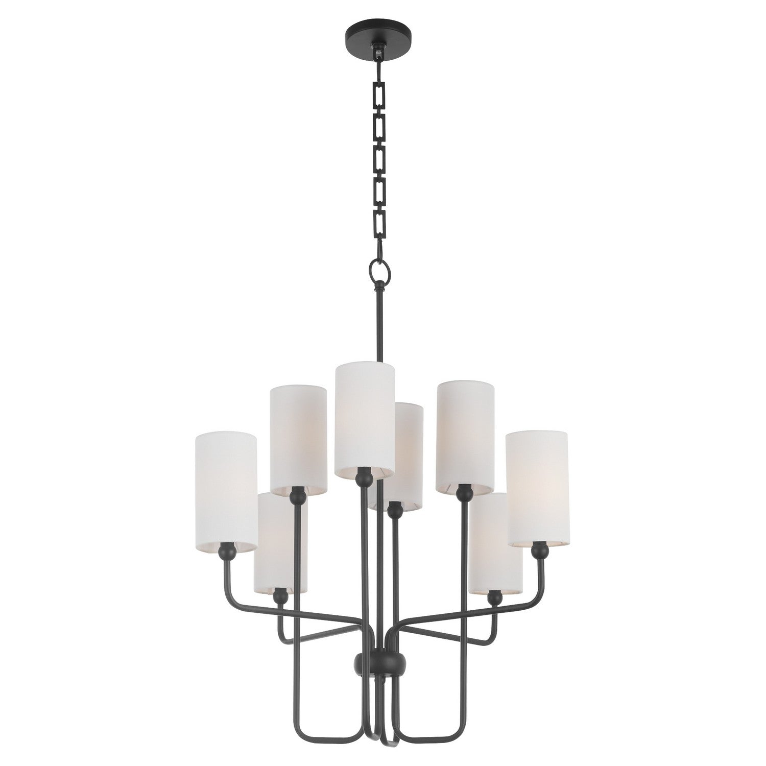 Quorum Charlotte 698-8-59 Chandelier - Matte Black