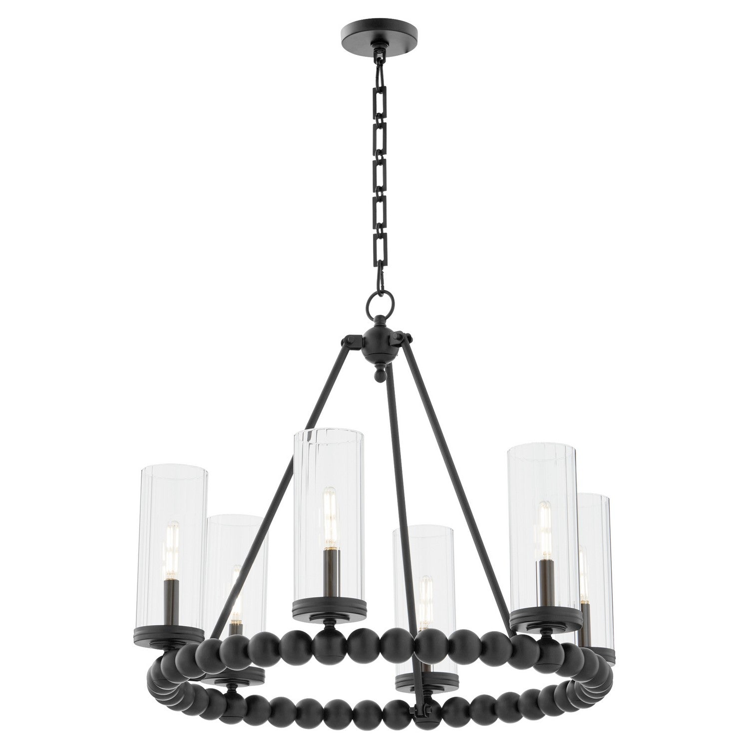 Quorum Lee Boulevard 661-6-59 Chandelier - Matte Black