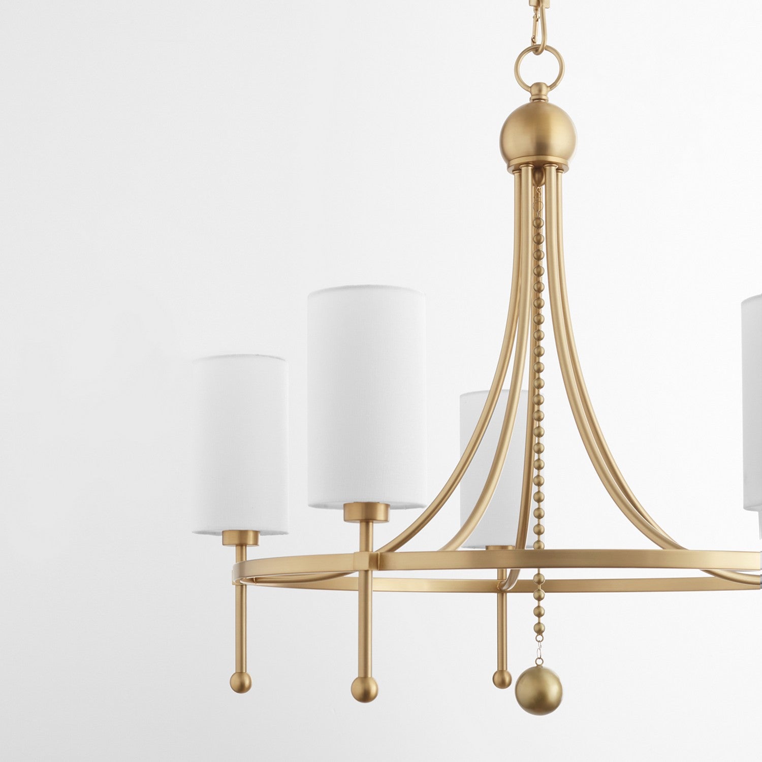 Quorum Lee Boulevard 664-5-80 Chandelier - Aged Brass