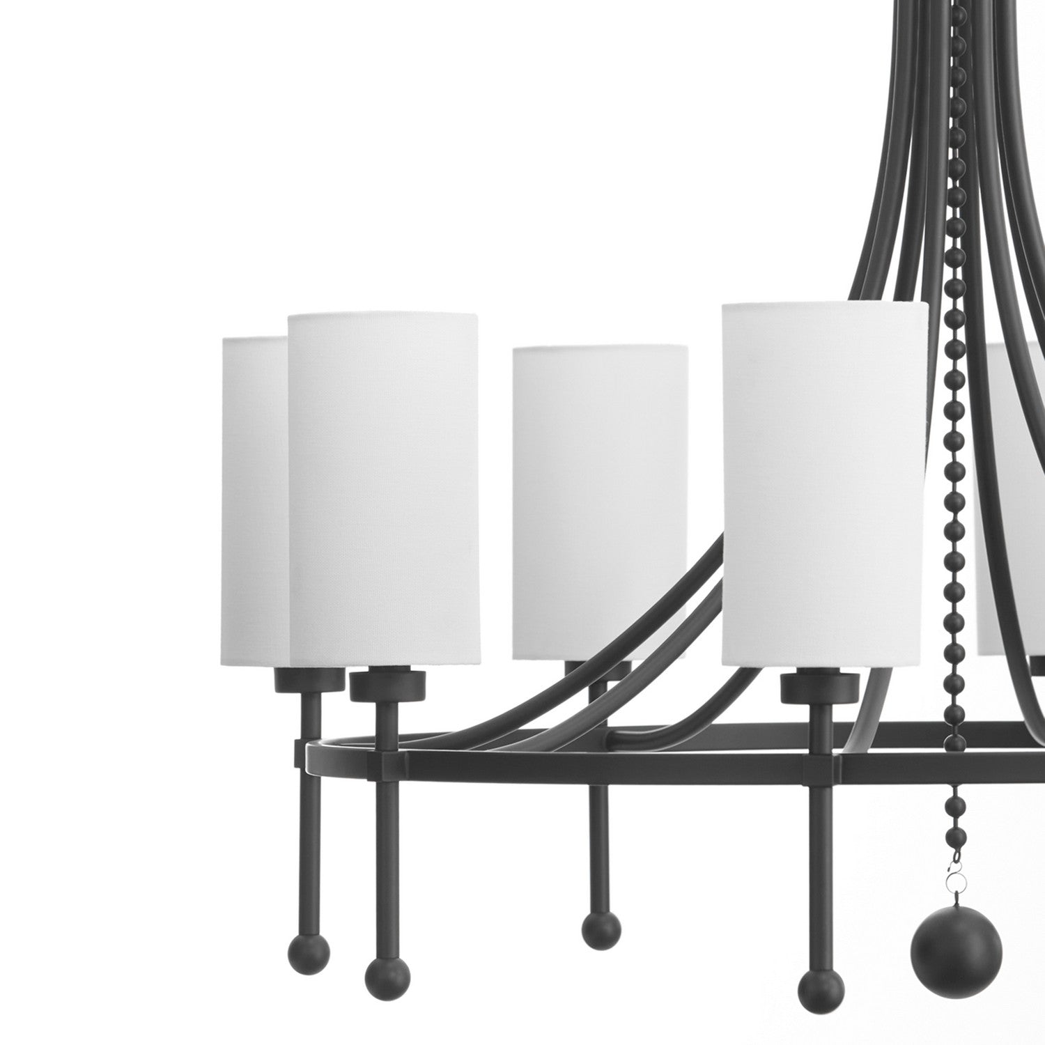 Quorum Lee Boulevard 664-8-59 Chandelier - Matte Black