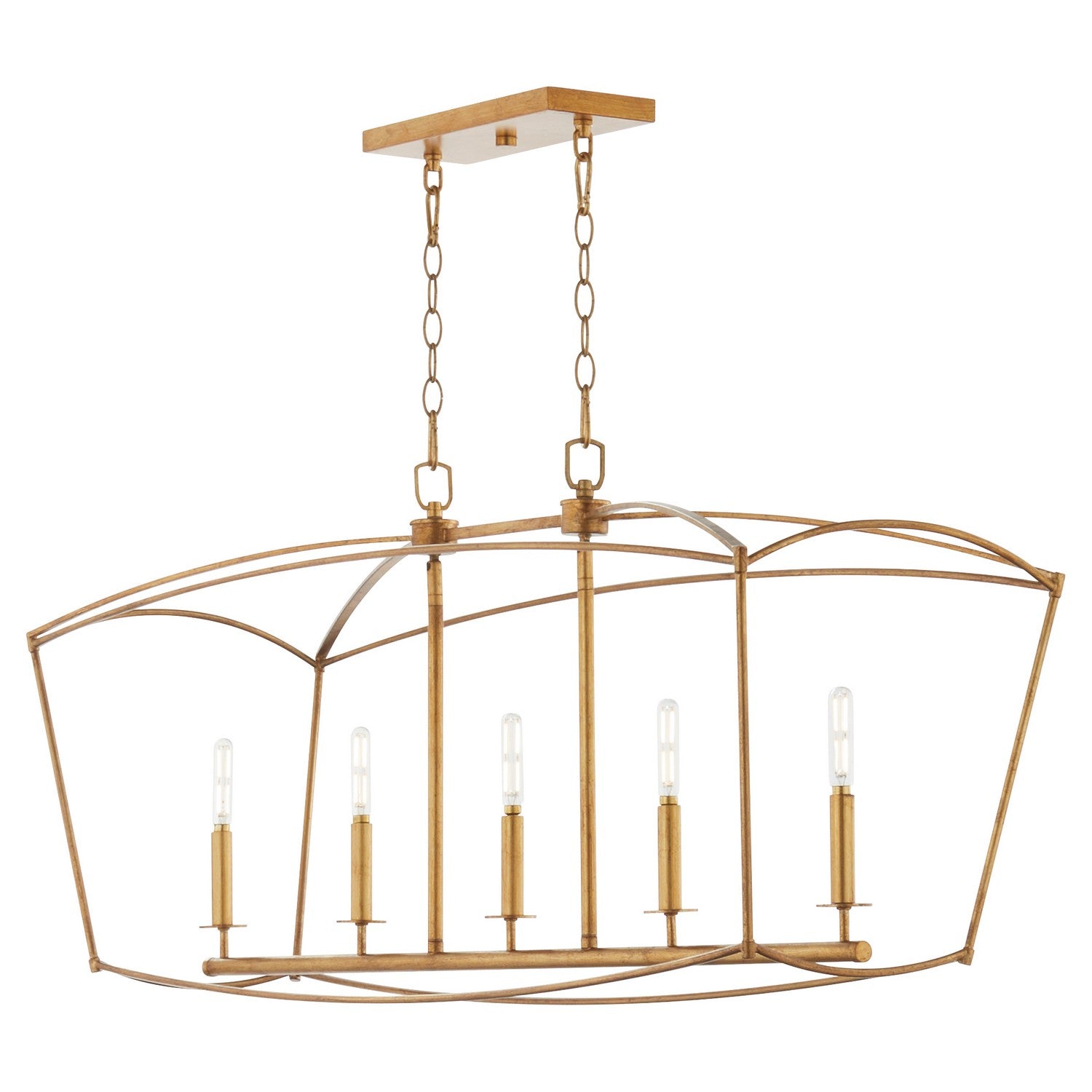 Quorum Mantle 6512-5-74 Chandelier - Gold Leaf