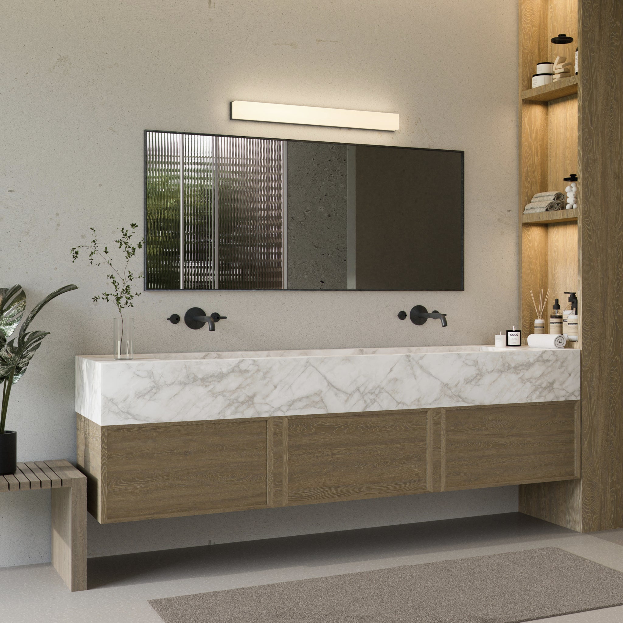 Oxygen by Quorum ADAGIO 3-571-15 Bathroom Fixture Traditional - Black