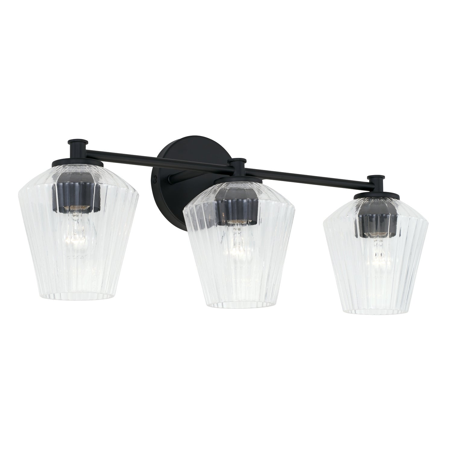 Capital Beau 141431MB-507 Bath Vanity Light 24 in. wide - Matte Black