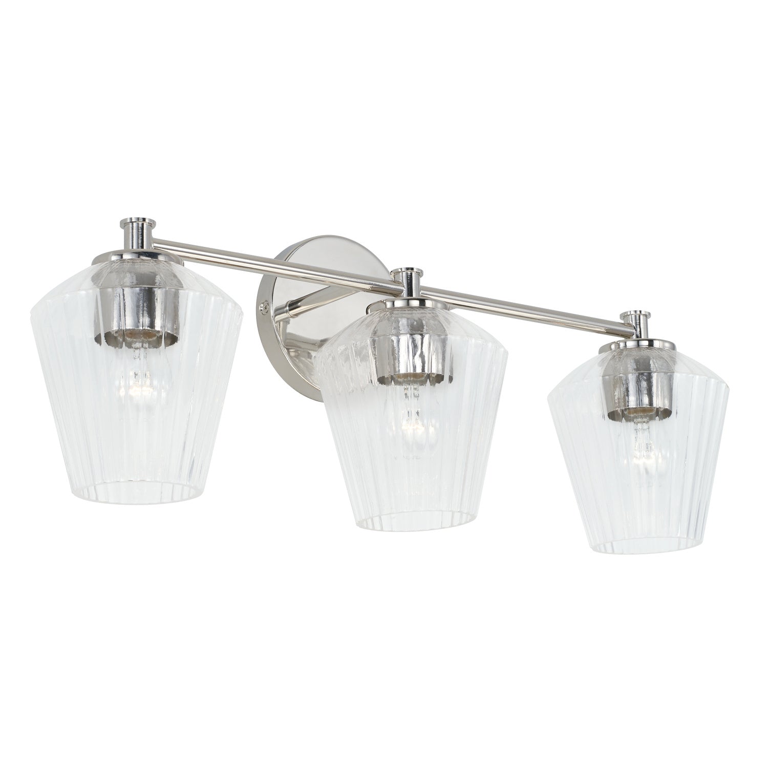 Capital Beau 141431PN-507 Bath Vanity Light 24 in. wide - Polished Nickel