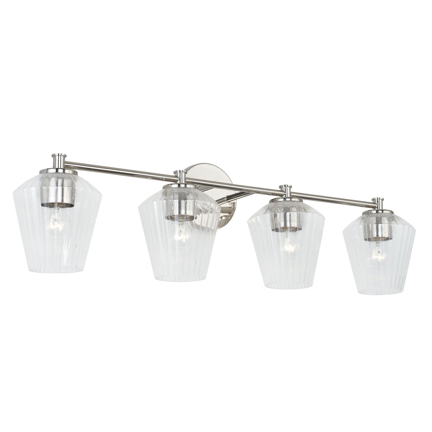 Capital Beau 141441PN-507 Bath Vanity Light 33 in. wide - Polished Nickel