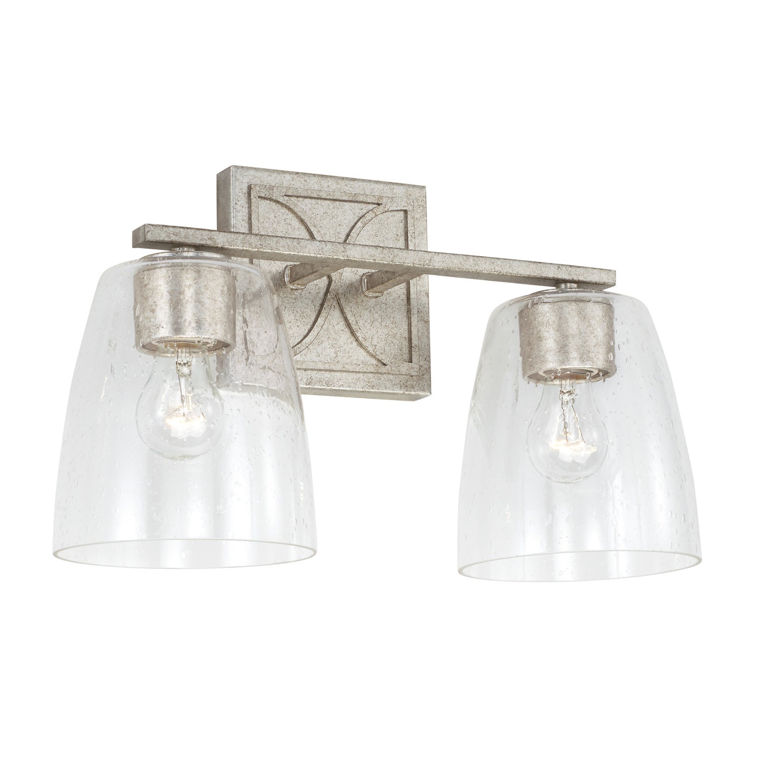 Capital Sylvia 142321AS-488 Bath Vanity Light 15 in. wide - Antique Silver