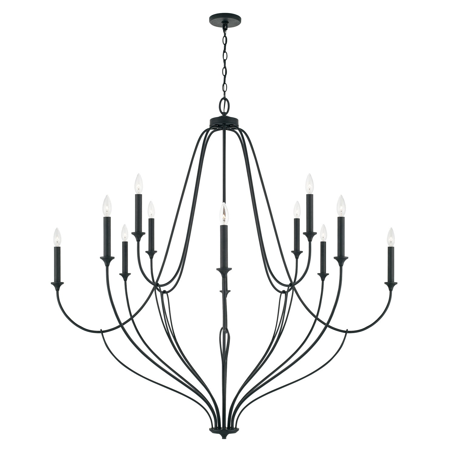 Capital Bentley 441601BI Chandelier Light - Black Iron