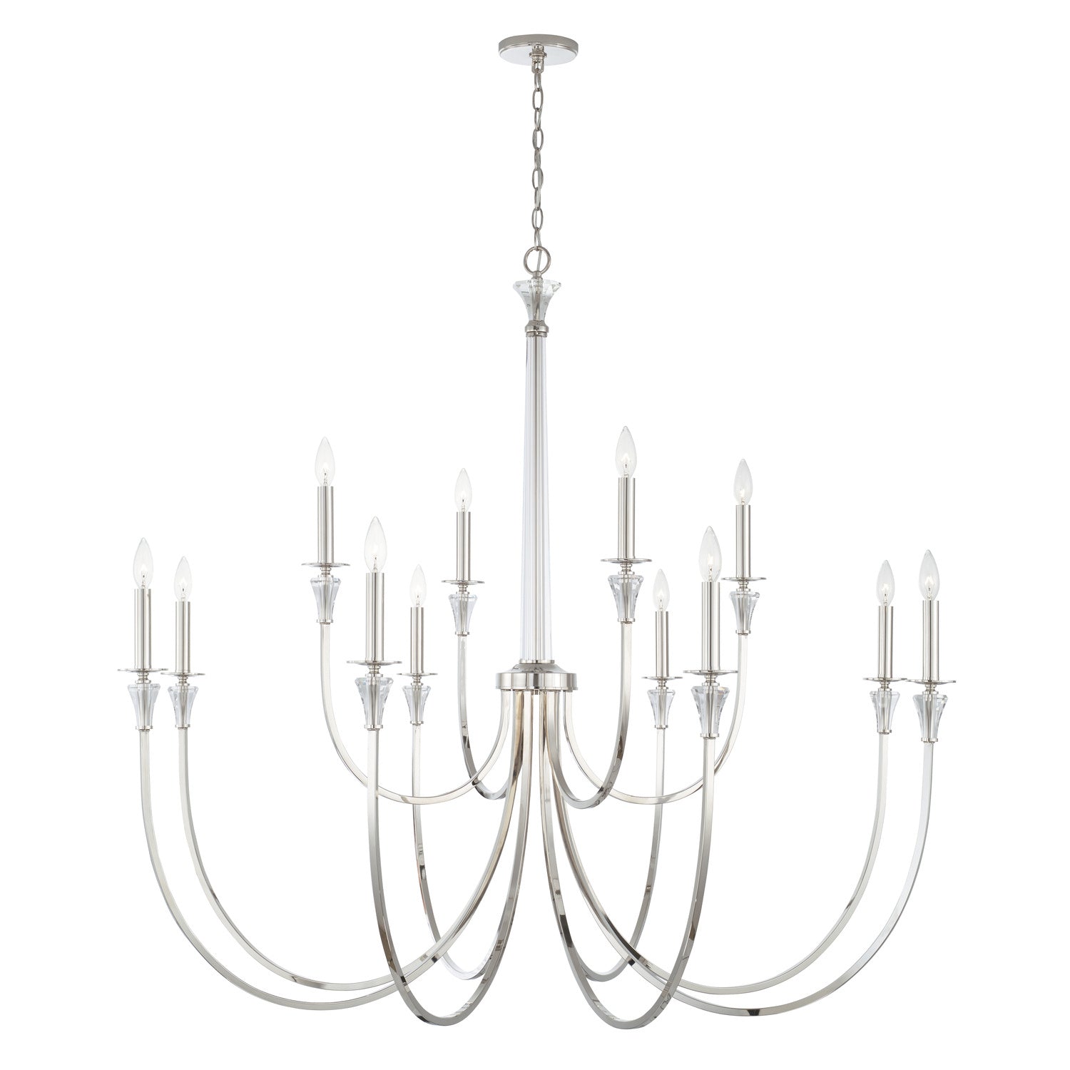 Capital Laurent 441801PN Chandelier Light - Polished Nickel