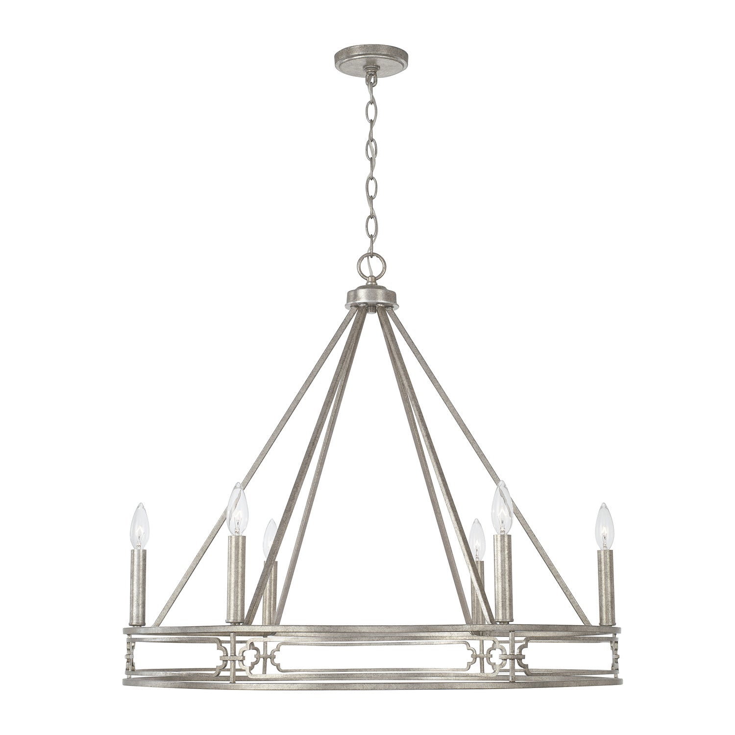 Capital Merrick 443461AS Chandelier Light - Antique Silver