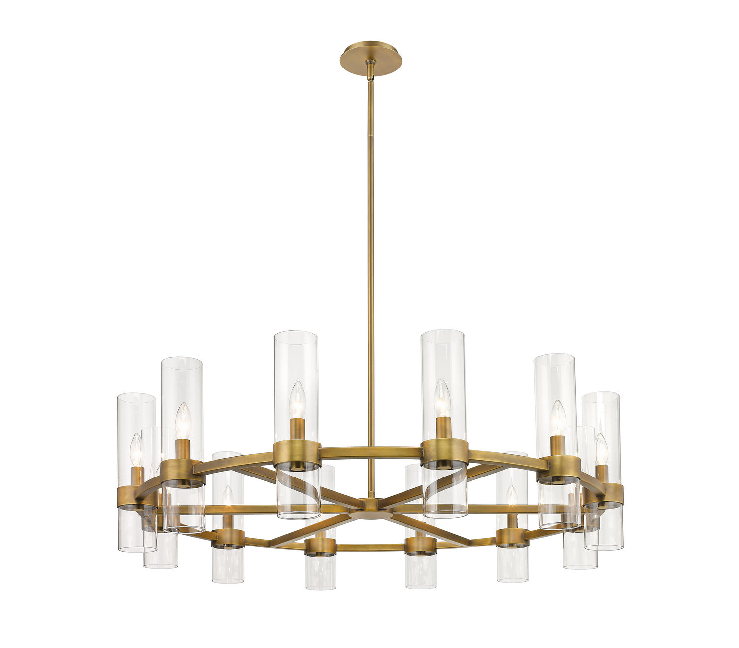 Z-Lite Datus 4008-12RB Chandelier Light - Rubbed Brass