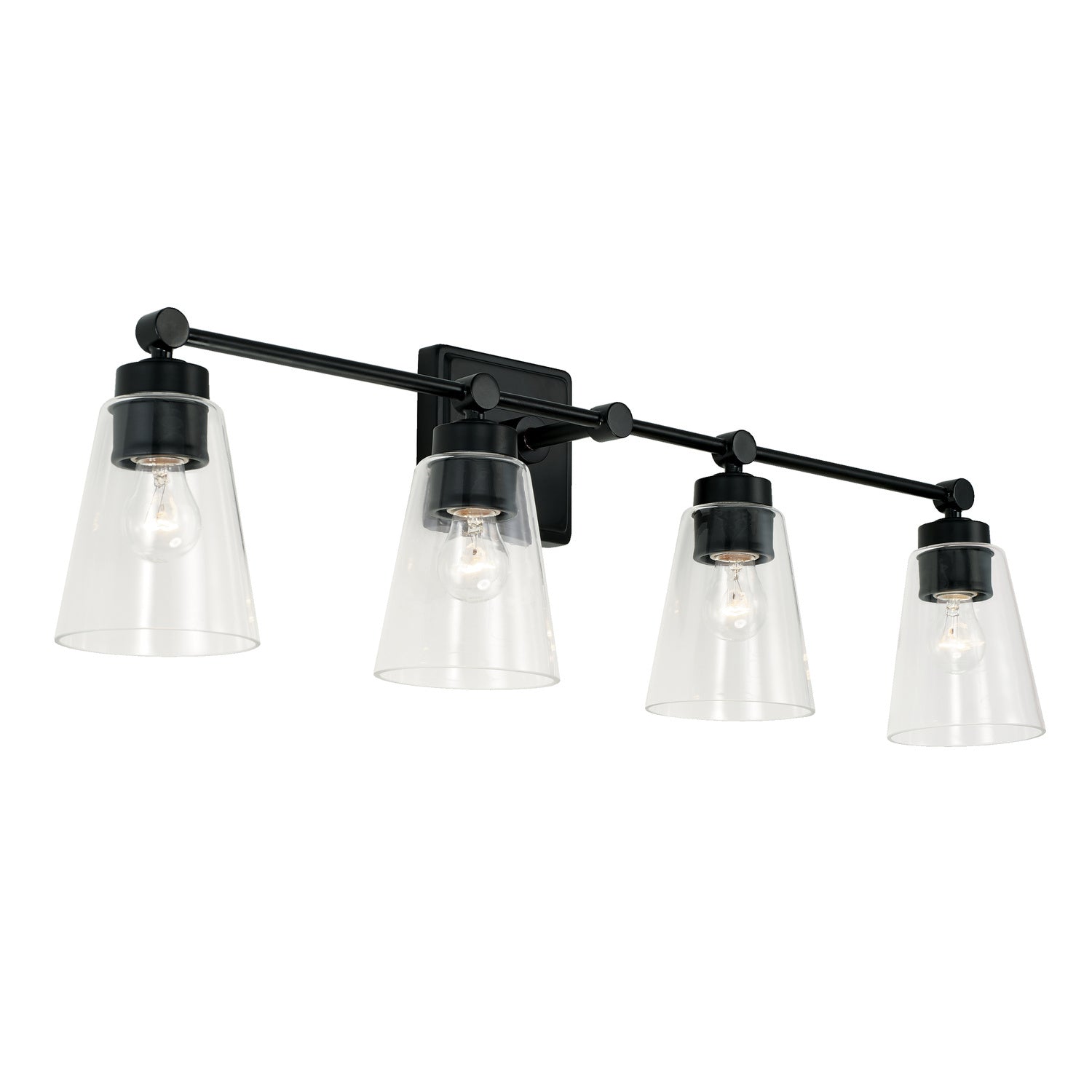 Capital Rory 121841MB-432 Bath Vanity Light 33 in. wide - Matte Black