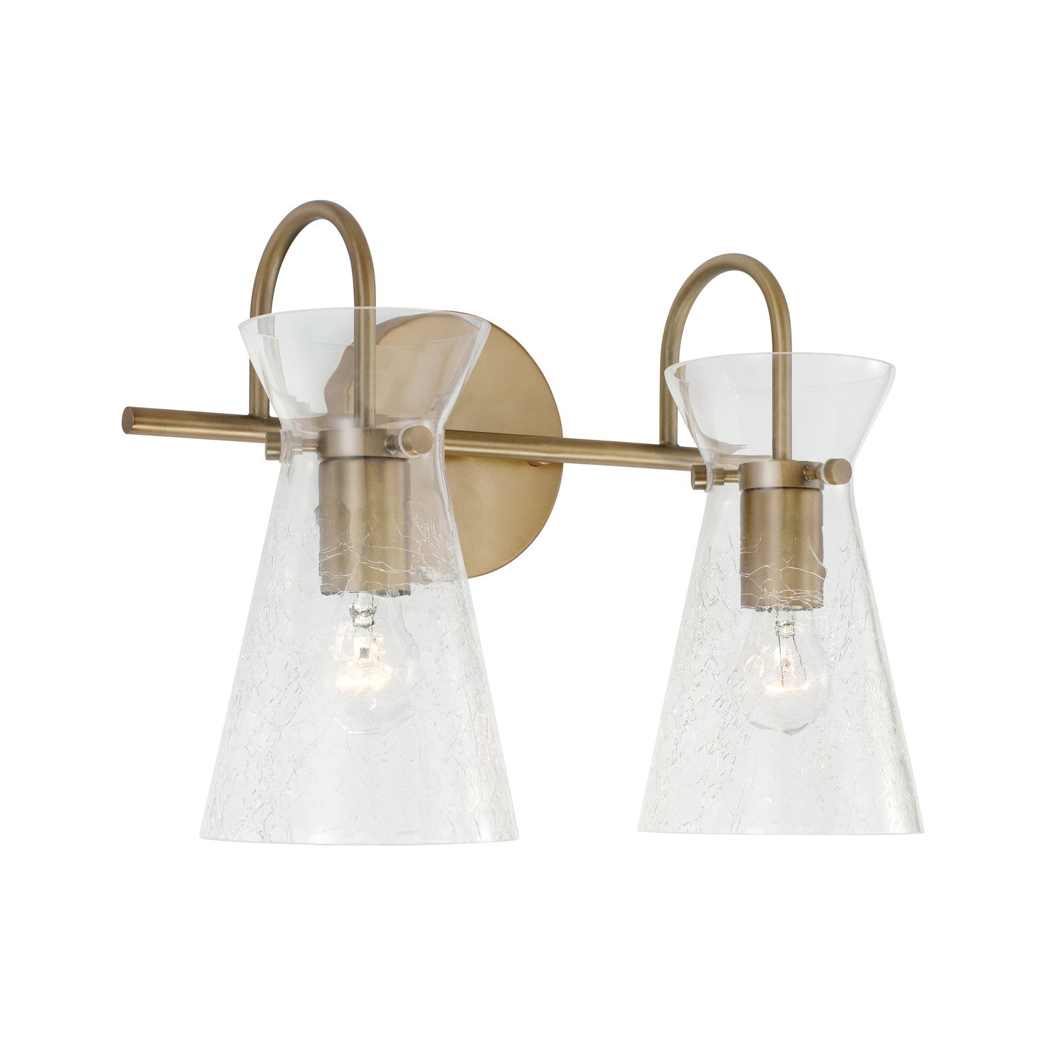 Capital Mila 142421AD Bath Vanity Light 15 in. wide - Aged Brass