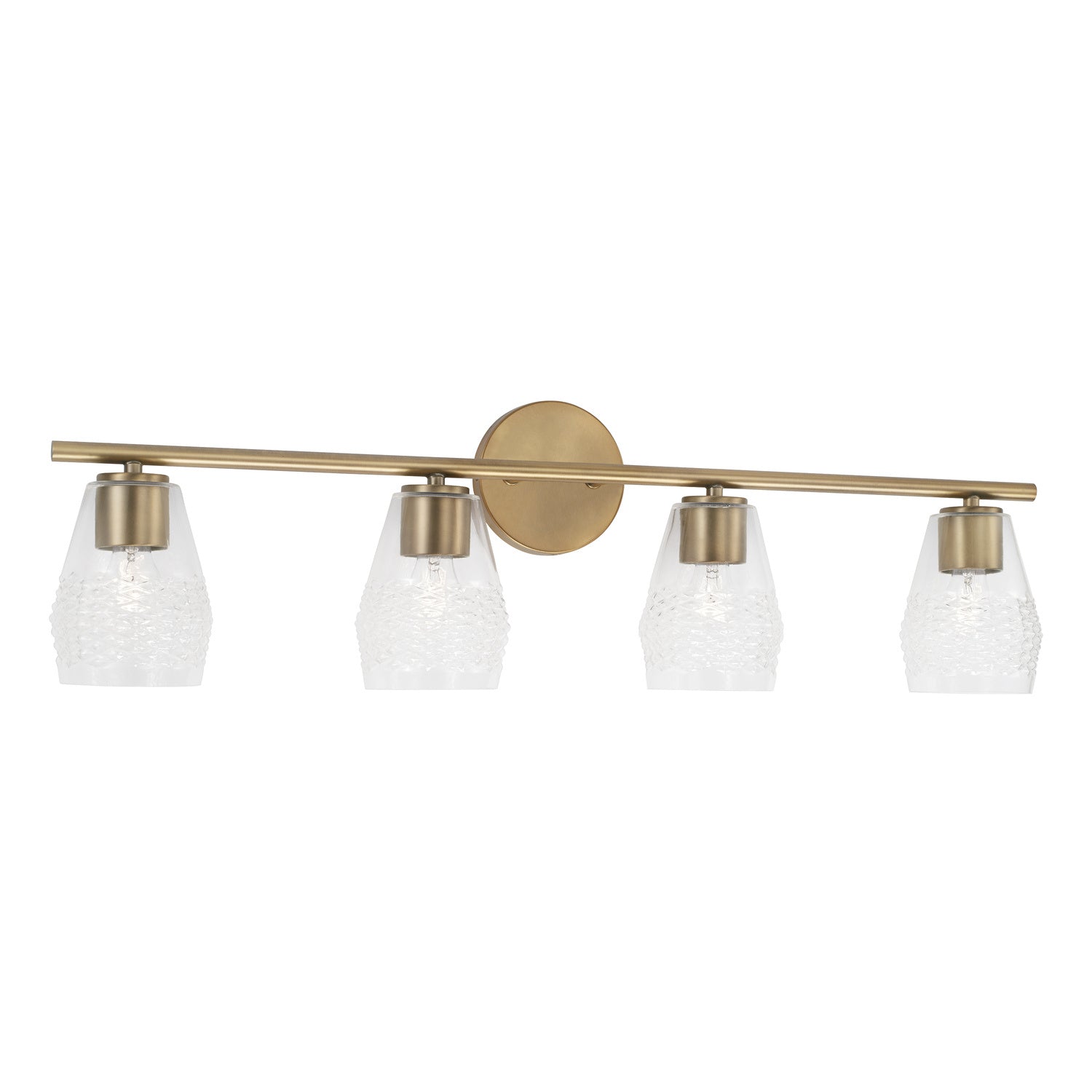 Capital Dena 145041AD-524 Bath Vanity Light 33 in. wide - Aged Brass