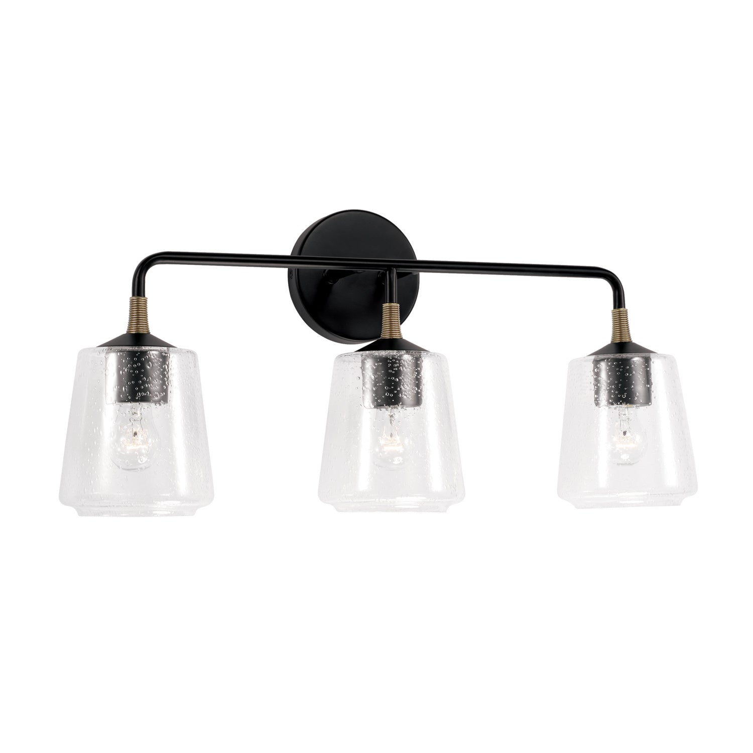 Capital Amara 145631KB-530 Bath Vanity Light 24 in. wide - Matte Black with Brass