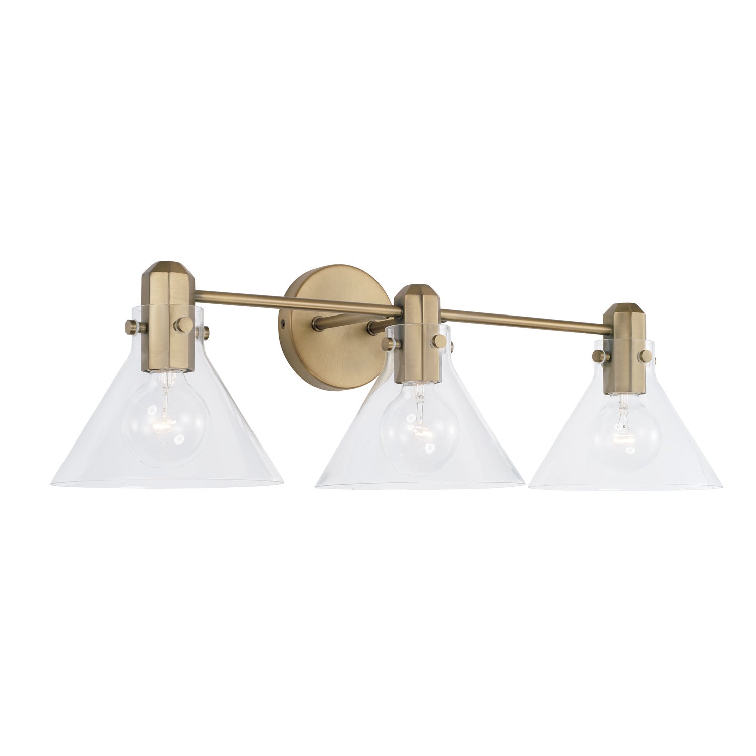 Capital Greer 145831AD-528 Bath Vanity Light 29 in. wide - Aged Brass