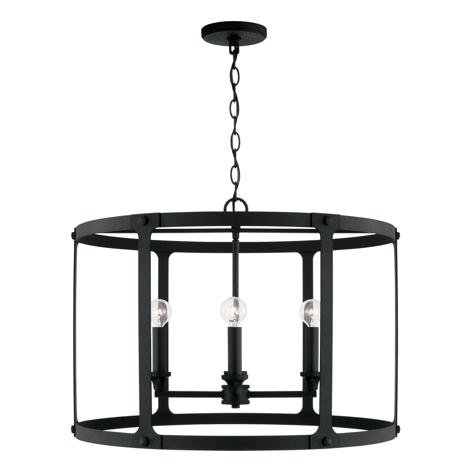 Capital Brennen 344941BI Pendant Light - Black Iron