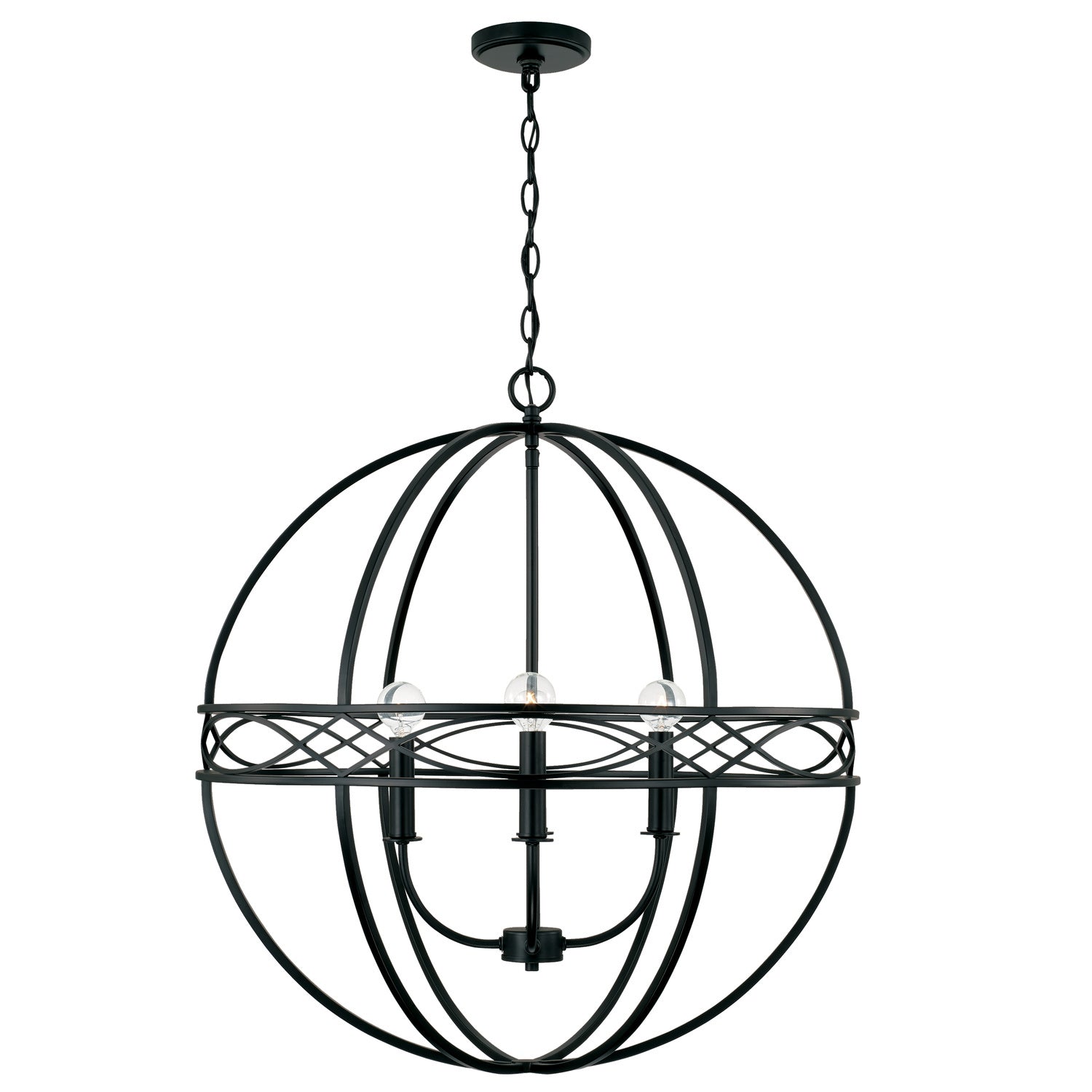 Capital Avery 345742MB Chandelier Light - Matte Black