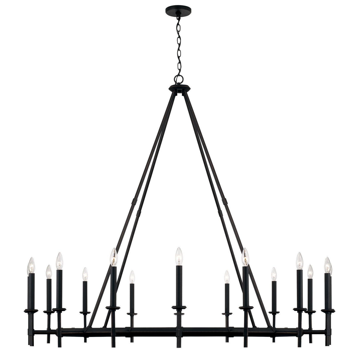 Capital Ogden 445202IH Chandelier Light - Brushed Black Iron