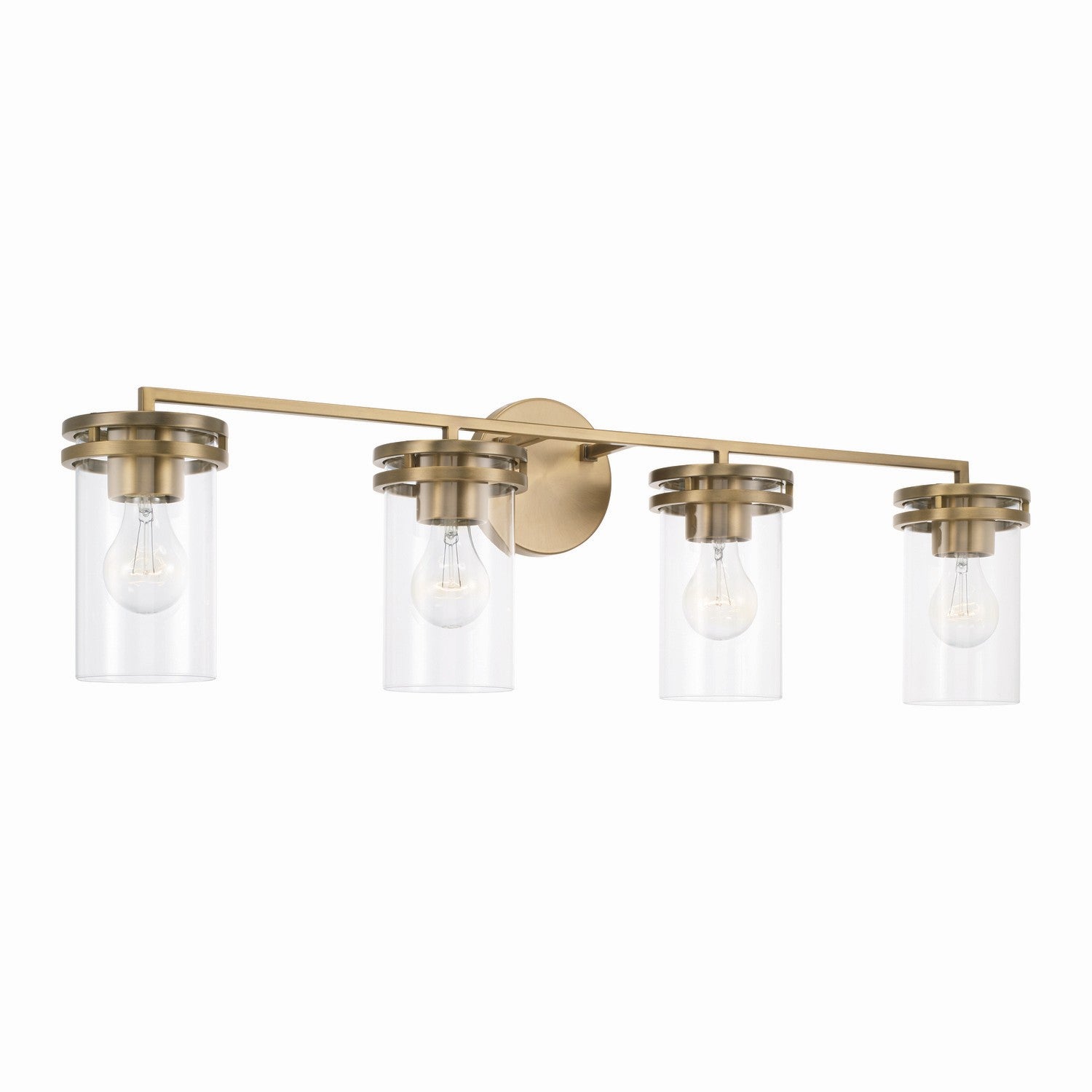 Capital Fuller 148741AD-539 Bath Vanity Light 34 in. wide - Aged Brass