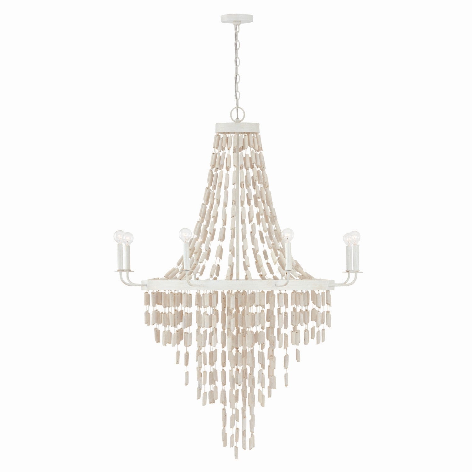 Capital Carissa 447782OW Chandelier Light - Organic White