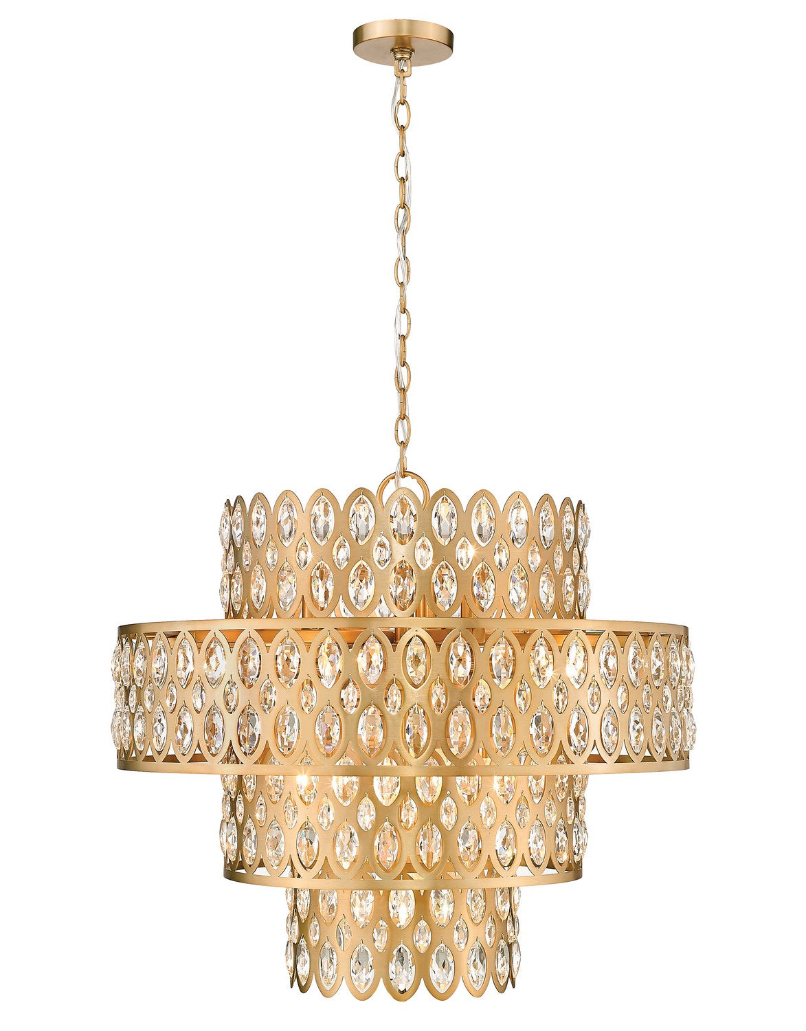 Z-Lite Dealey 822P26-HB Chandelier Light - Heirloom Brass