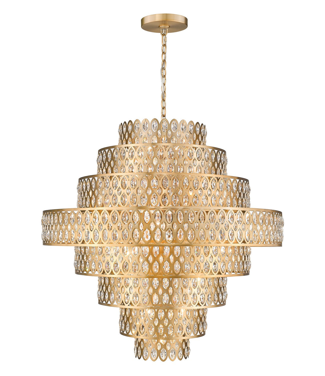 Z-Lite Dealey 822P45-HB Chandelier Light - Heirloom Brass