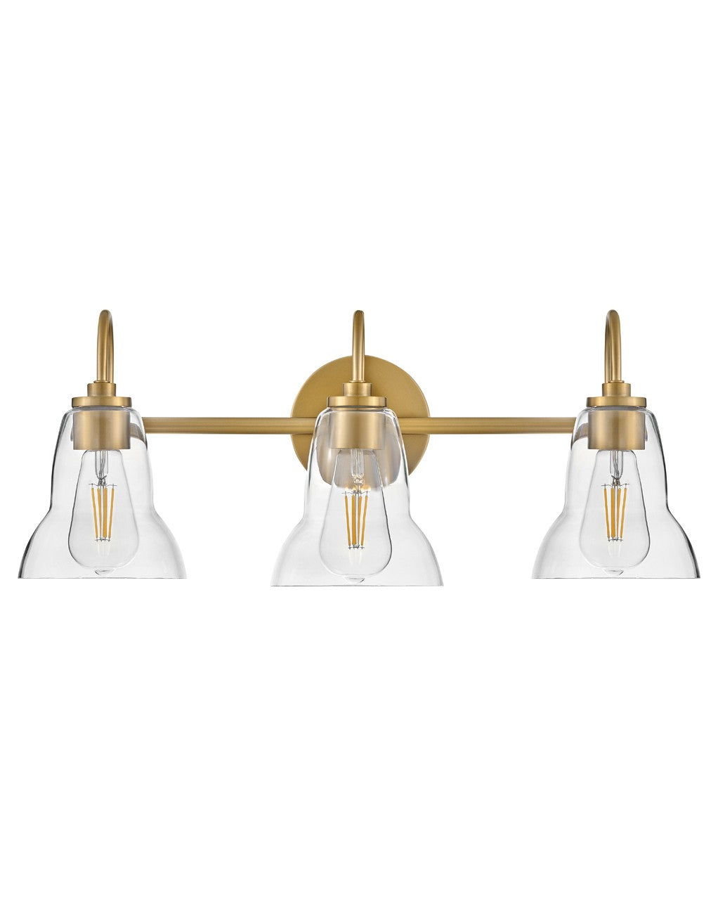 Lark Vera 85563LCB Bath Vanity Light 24 in. wide - Lacquered Brass