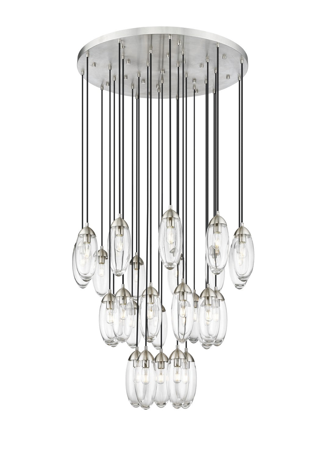 Z-Lite Lighting 651P-27R-BN Modern Arden Chandelier Brushed Nickel