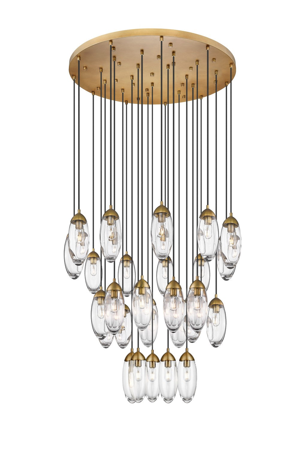 Z-Lite Lighting 651P-27R-RB Modern Arden Chandelier Rubbed Brass